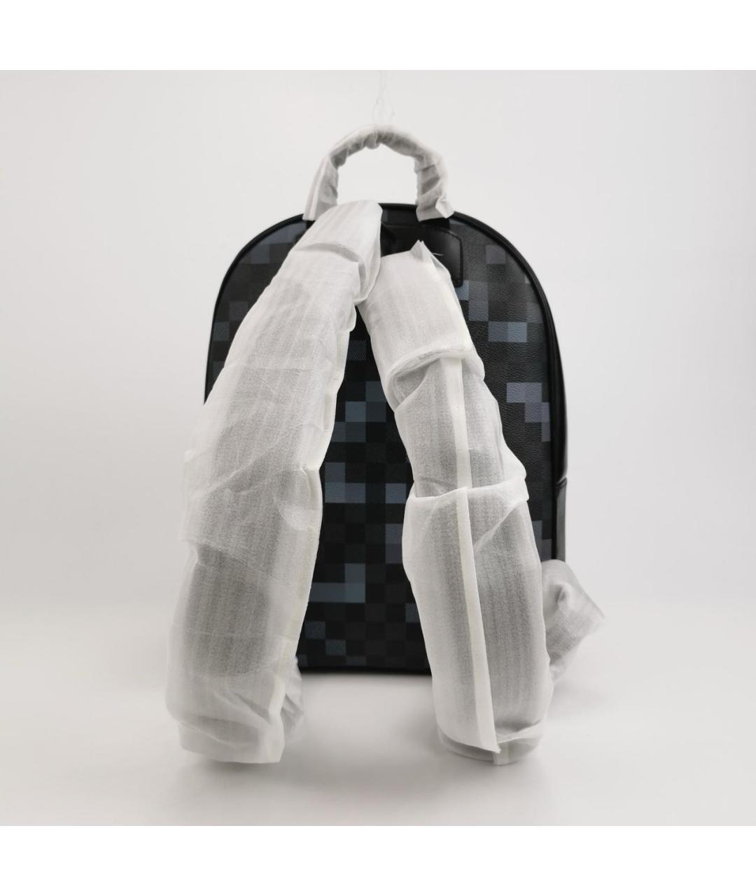 LOUIS VUITTON Антрацитовый кожаный рюкзак, фото 4