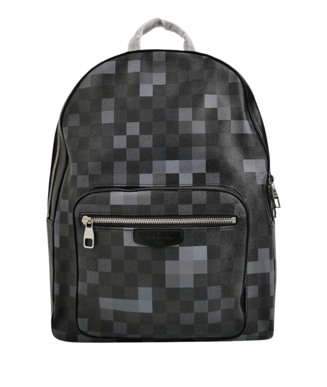 LOUIS VUITTON Антрацитовый кожаный рюкзак, фото 1