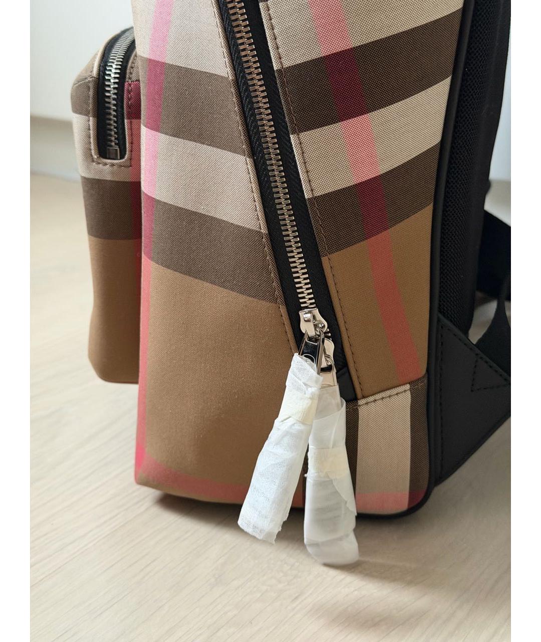 BURBERRY Коричневый тканевый рюкзак, фото 6