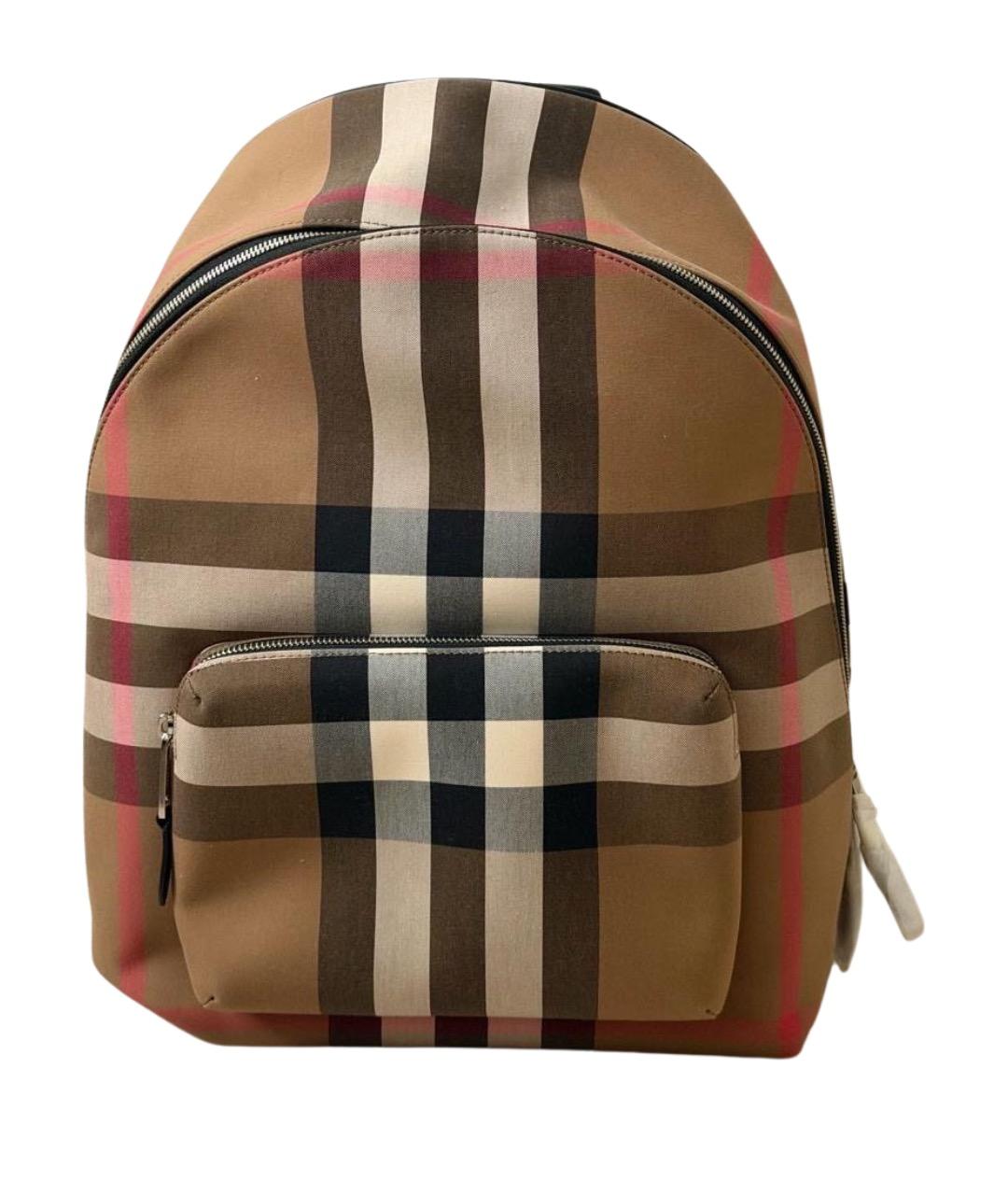 BURBERRY Коричневый тканевый рюкзак, фото 1