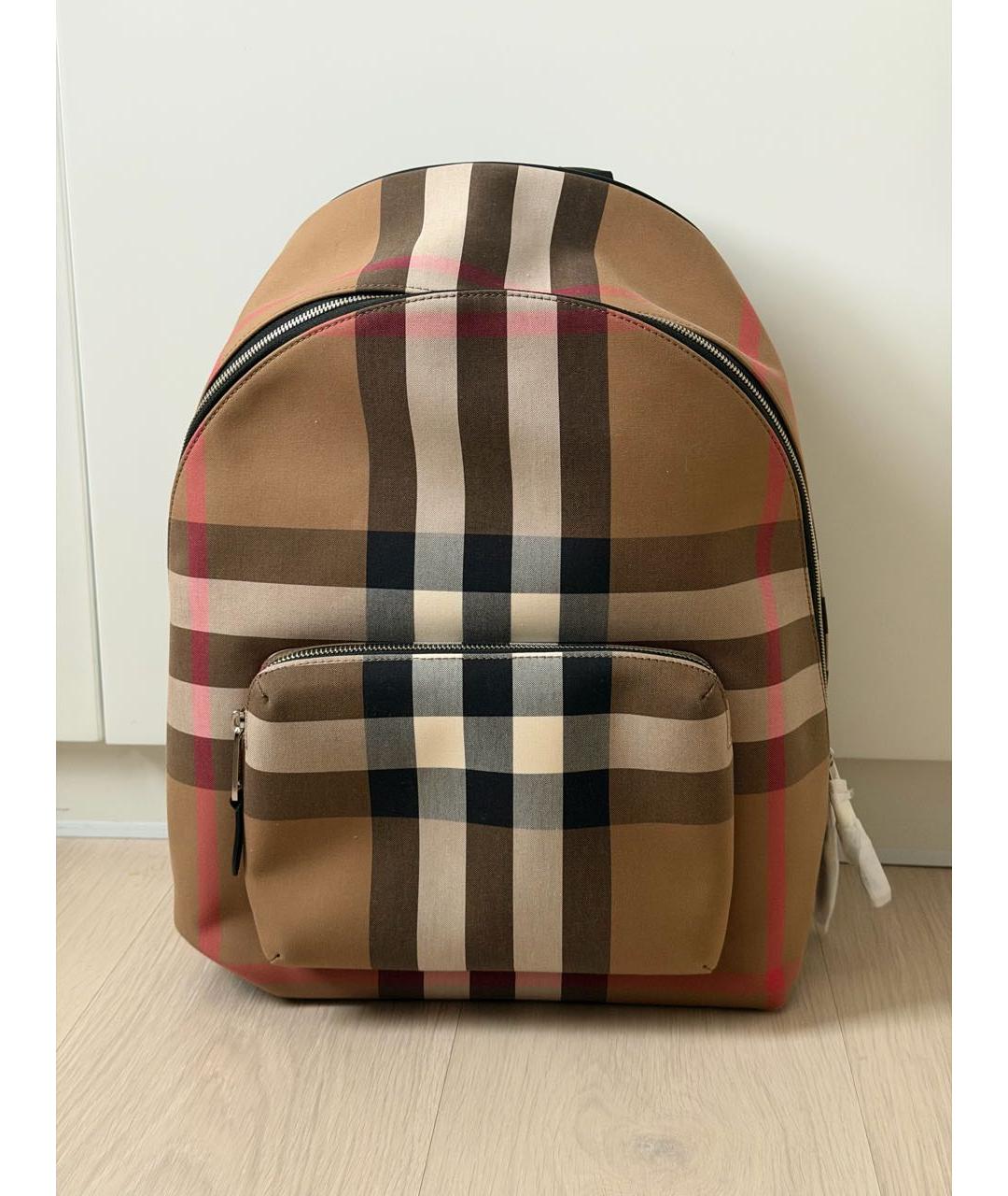 BURBERRY Коричневый тканевый рюкзак, фото 9