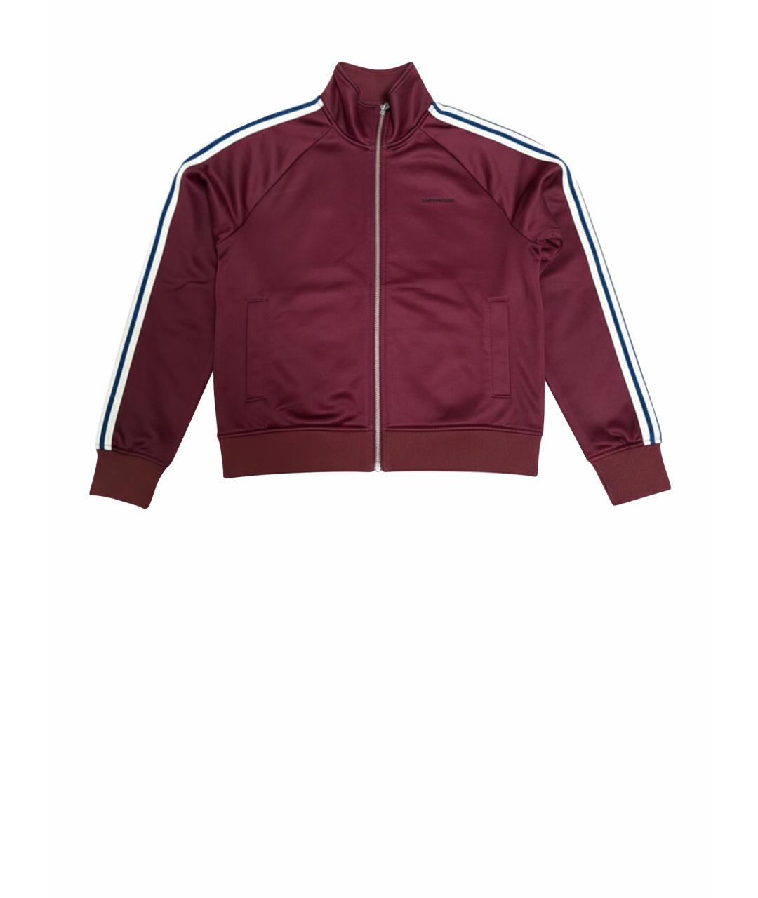 CALVIN KLEIN Бордовая хлопковая спортивная куртка, фото 1