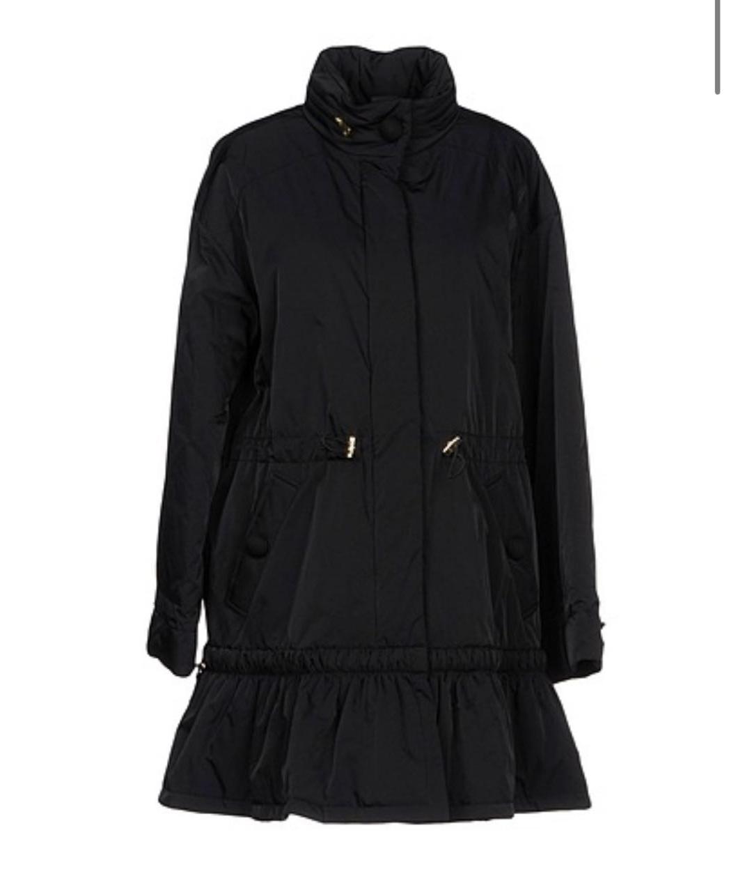 BOUTIQUE MOSCHINO Черный полиэстеровый пуховик, фото 5