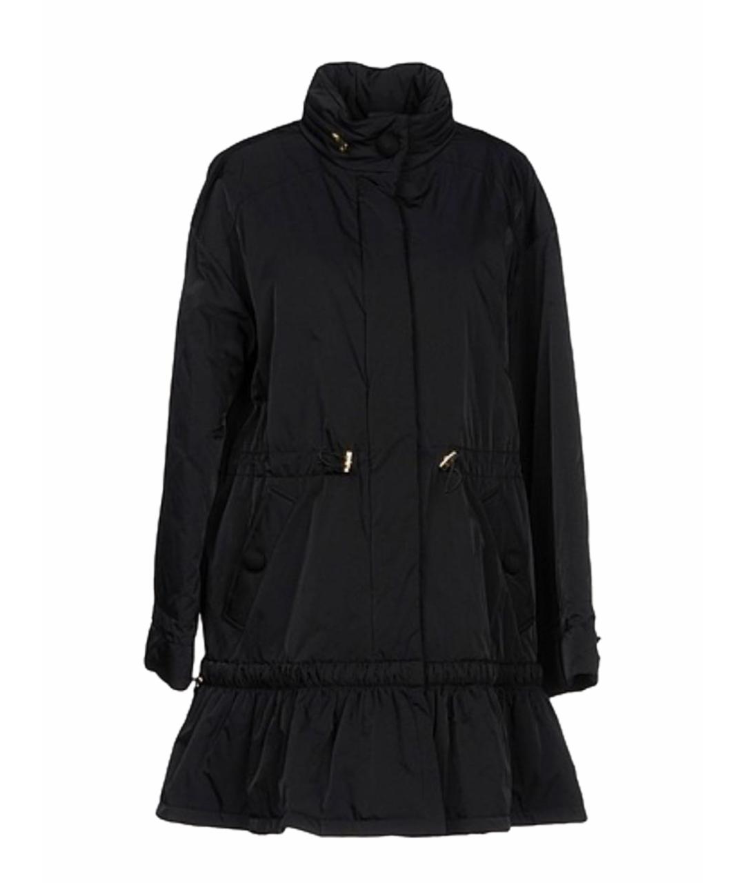 BOUTIQUE MOSCHINO Черный полиэстеровый пуховик, фото 1