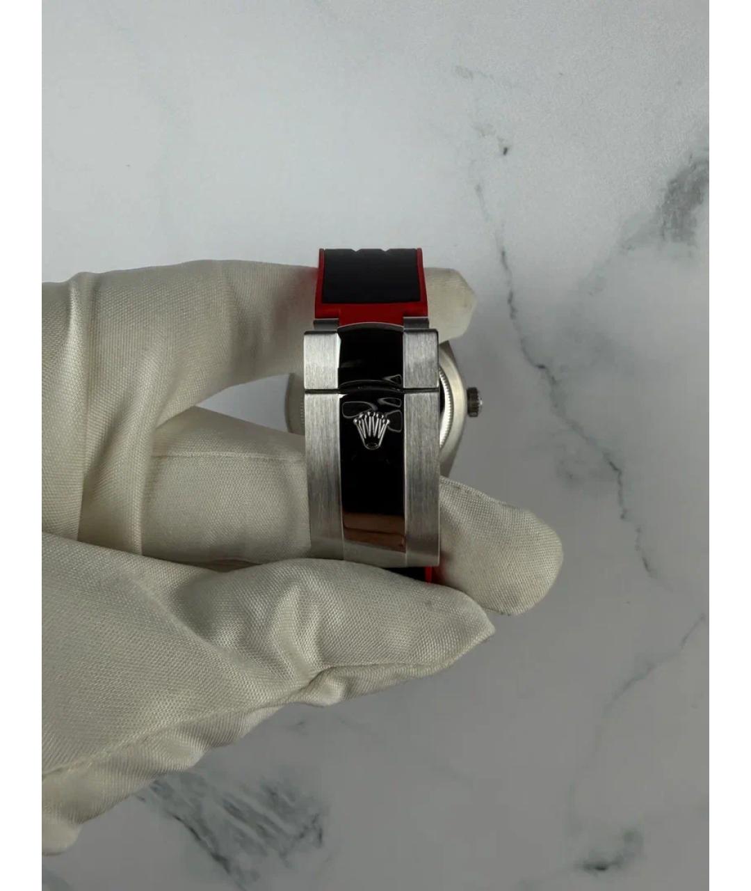 ROLEX Черные металлические часы, фото 7