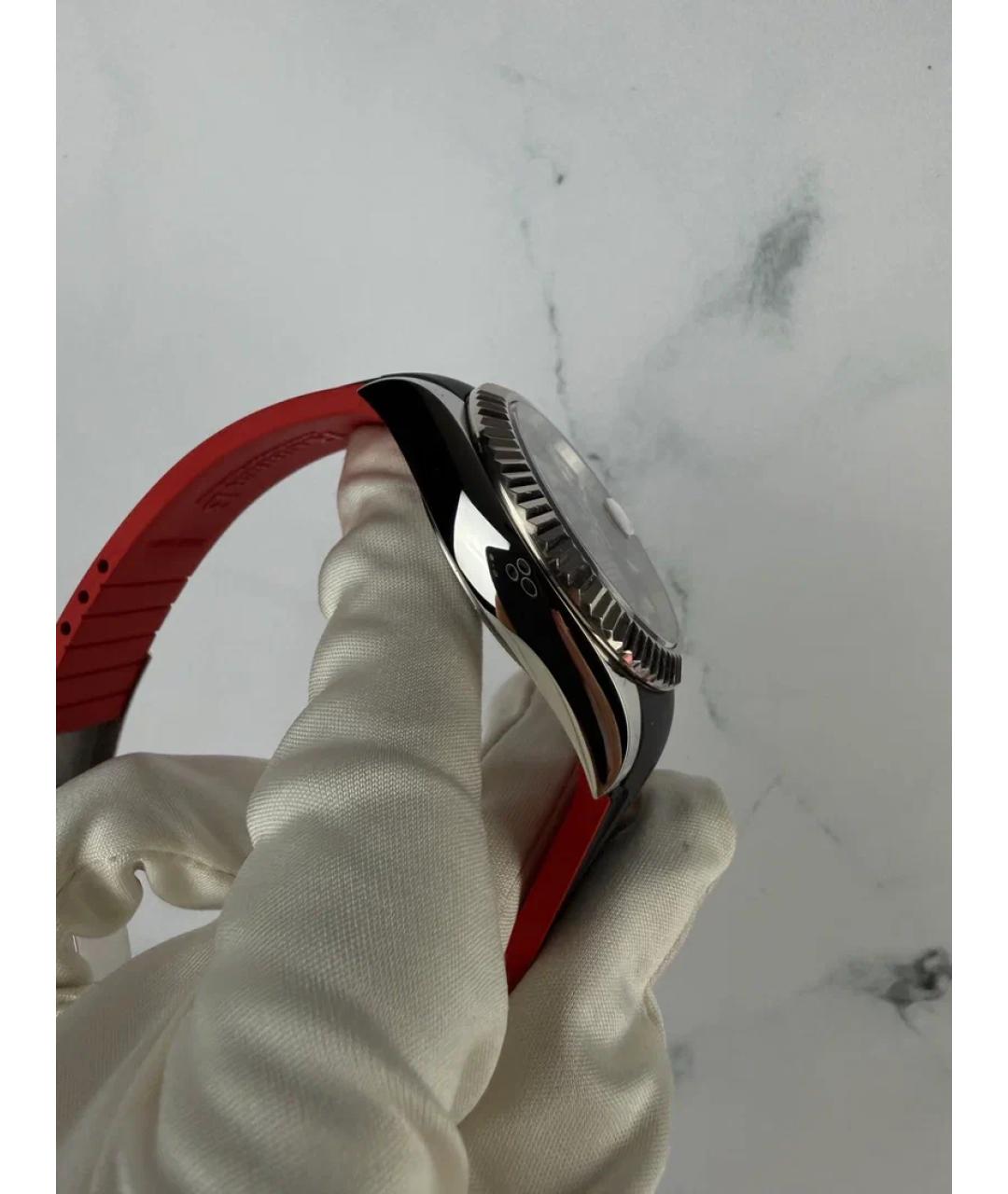 ROLEX Черные металлические часы, фото 4