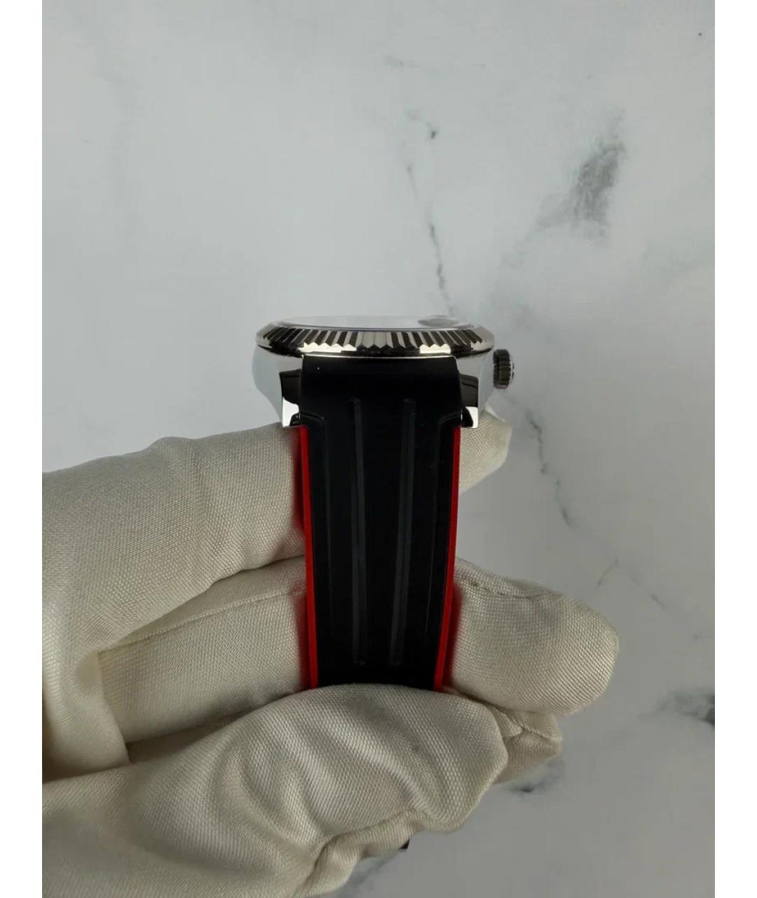 ROLEX Черные металлические часы, фото 5