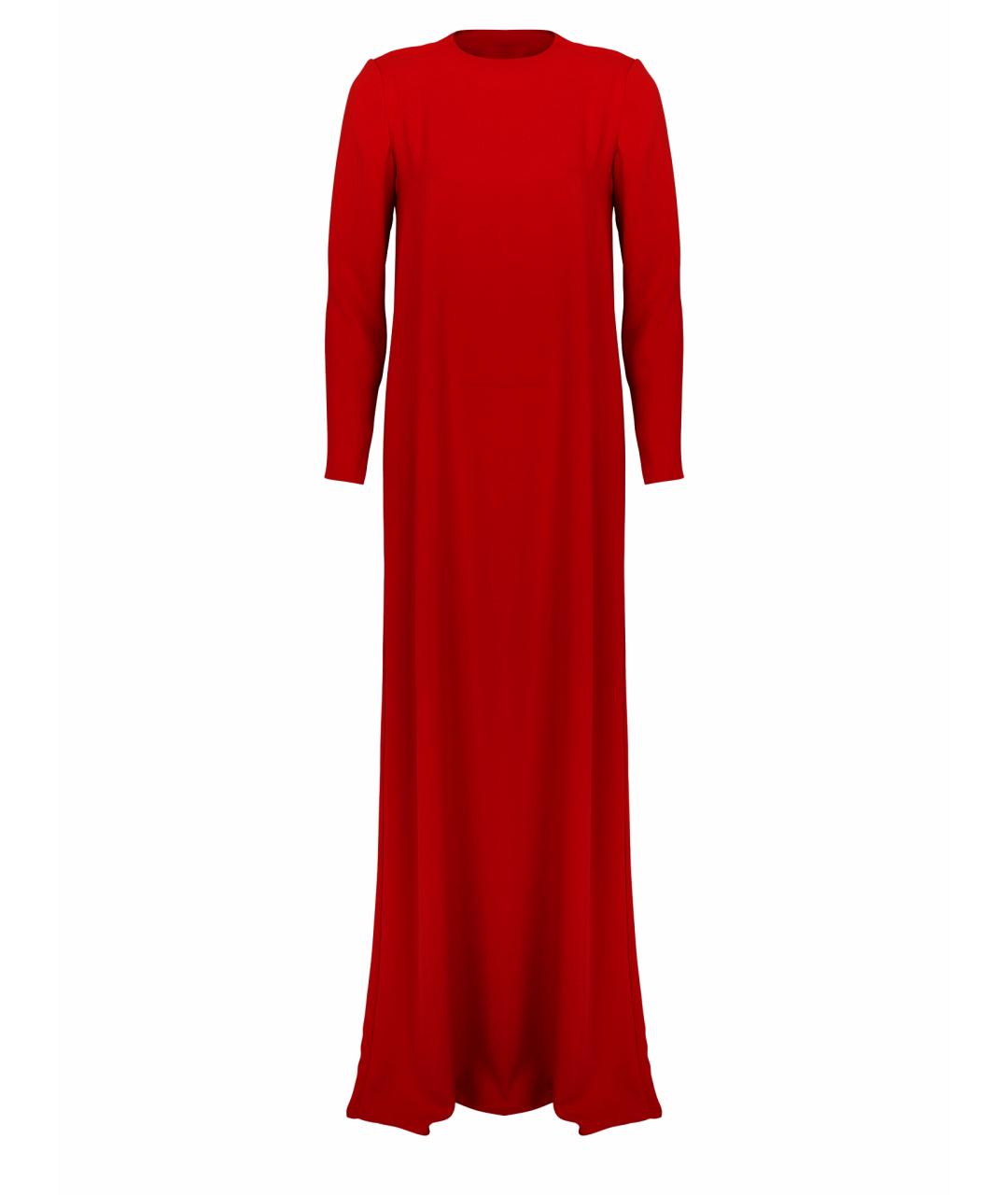 ADD Красное хлопковое повседневное платье, фото 1