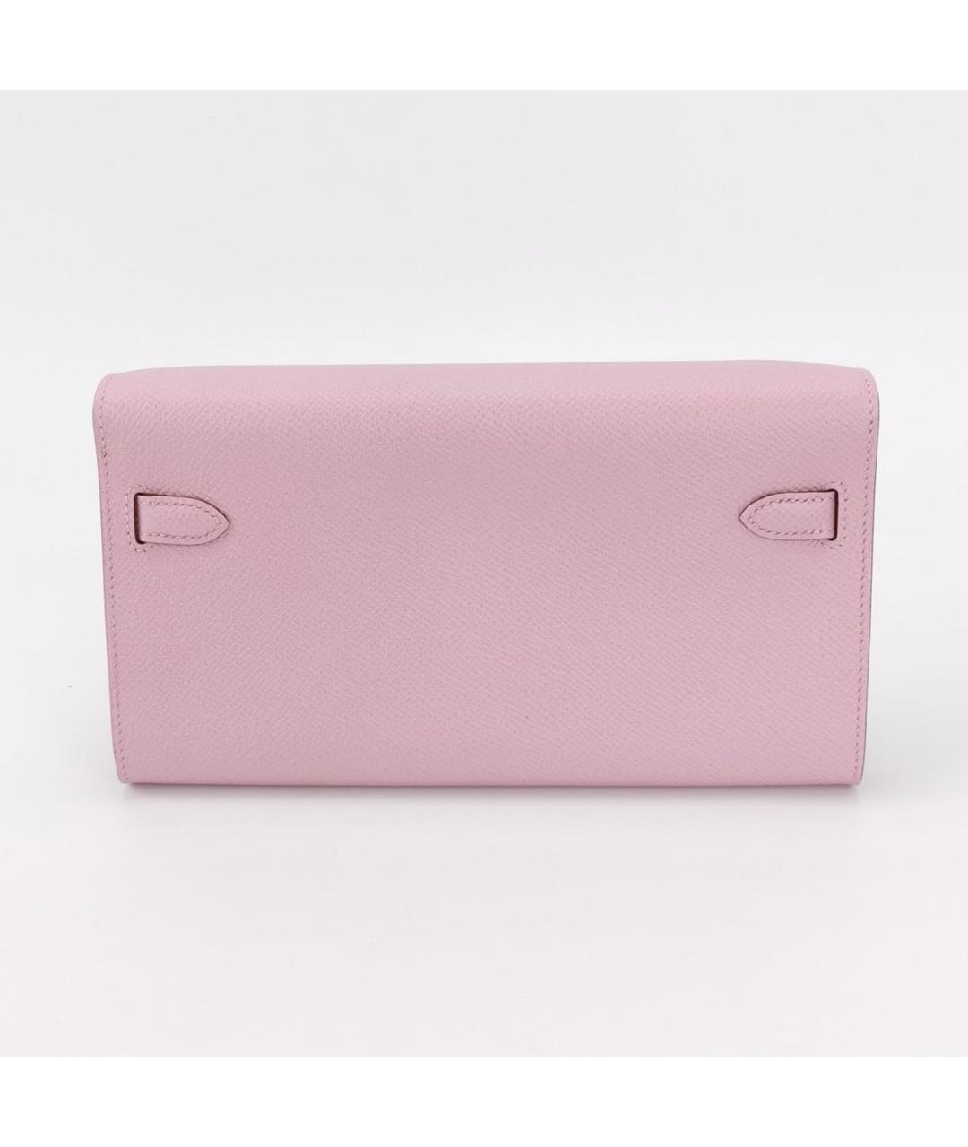 HERMES Розовая кожаная сумка через плечо, фото 4