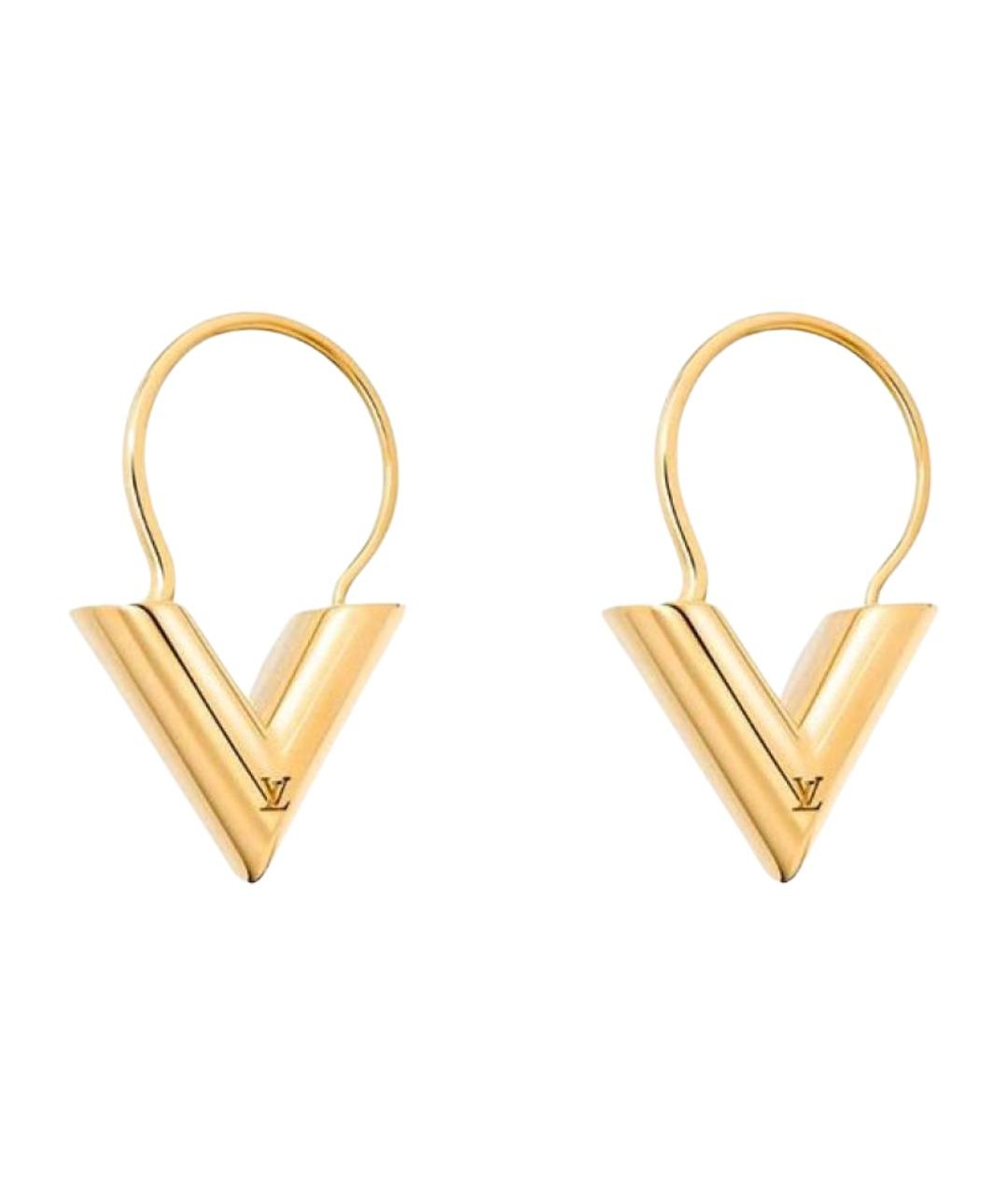 LOUIS VUITTON Золотые серьги, фото 1