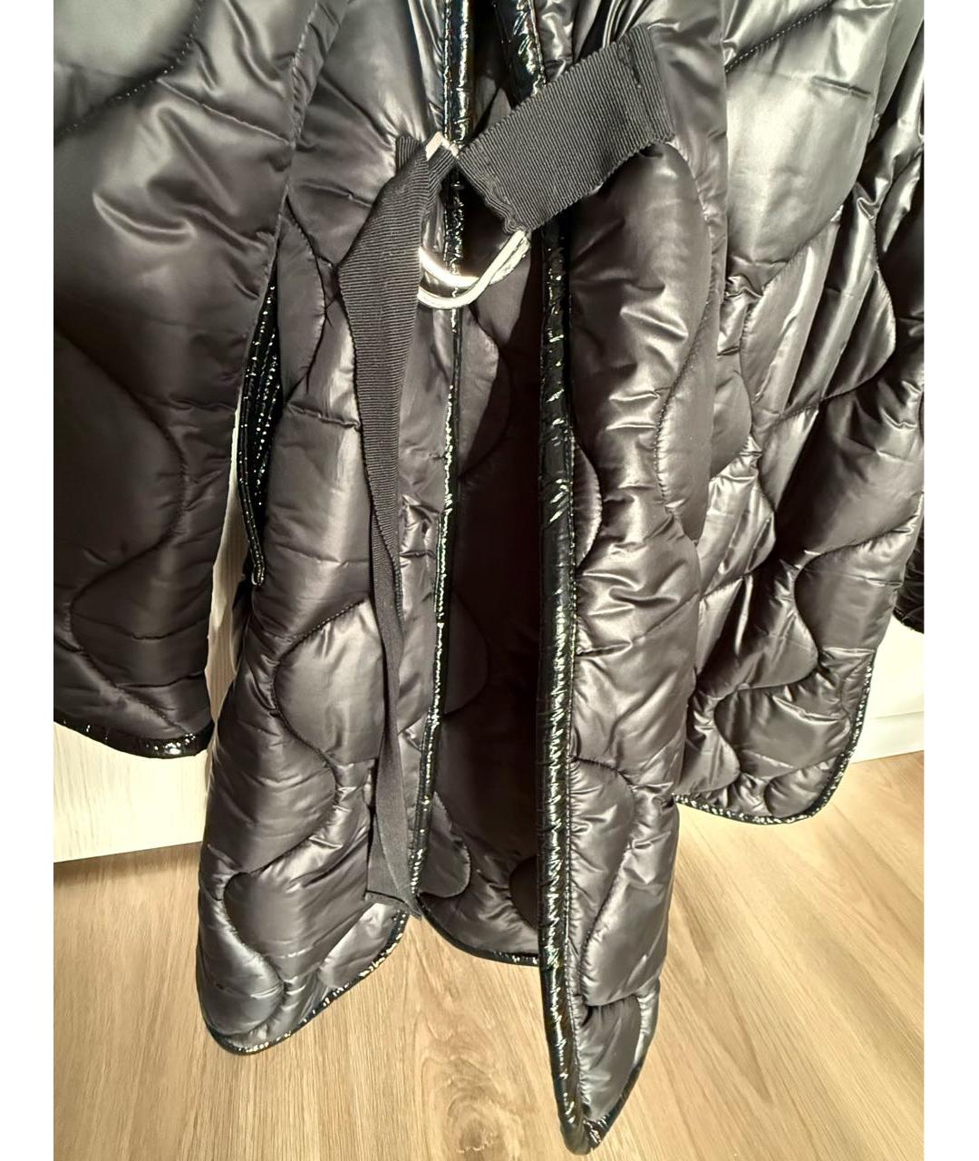ERMANNO SCERVINO Черный полиэстеровый пуховик, фото 4