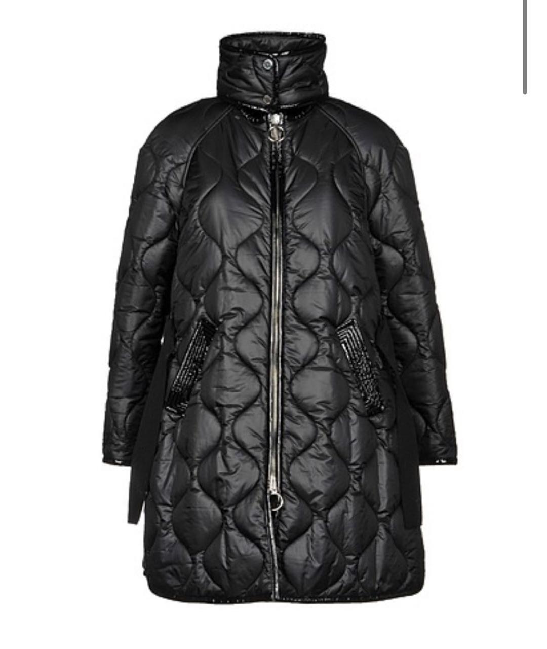 ERMANNO SCERVINO Черный полиэстеровый пуховик, фото 5