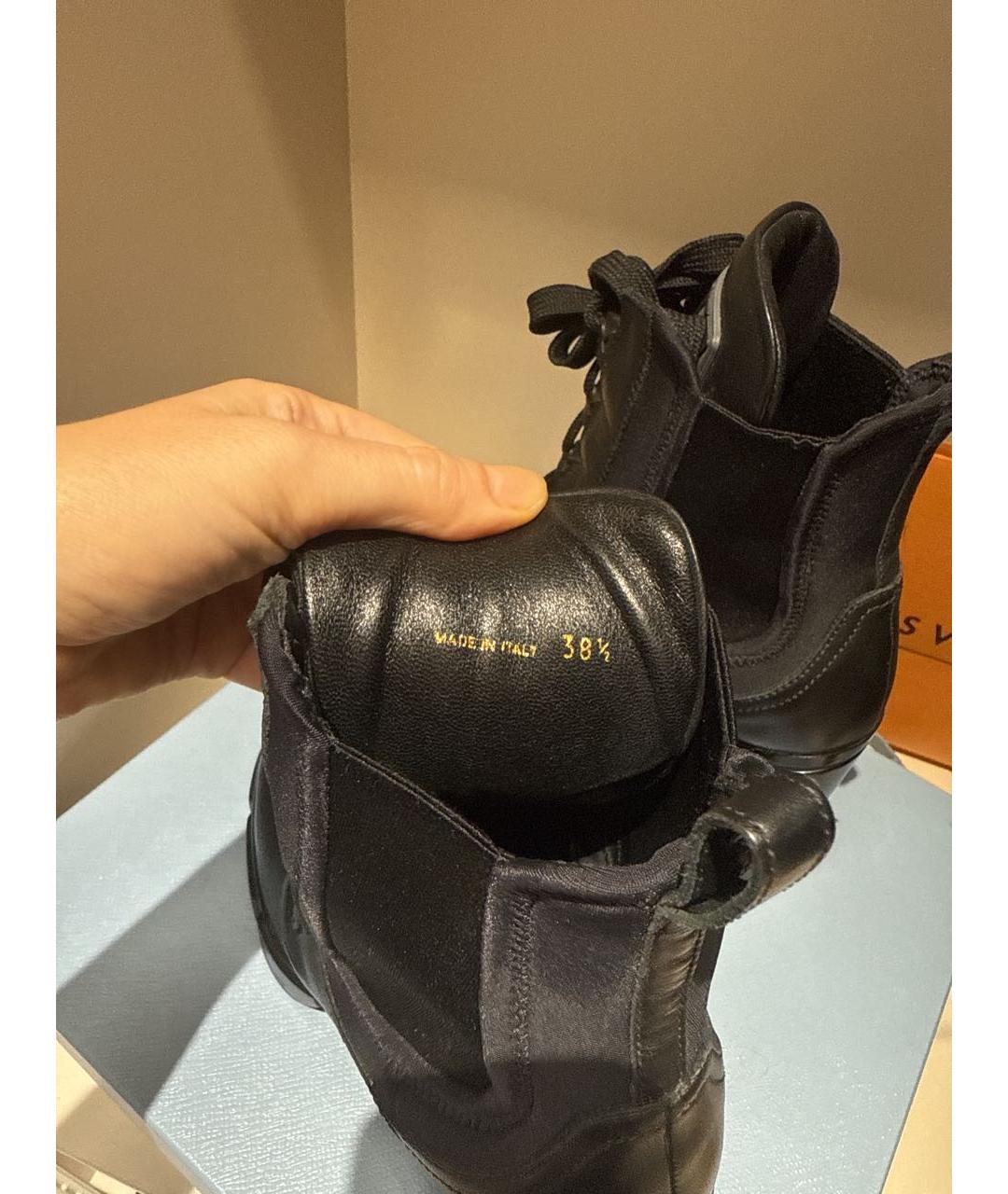 PRADA Черные кожаные ботильоны, фото 6