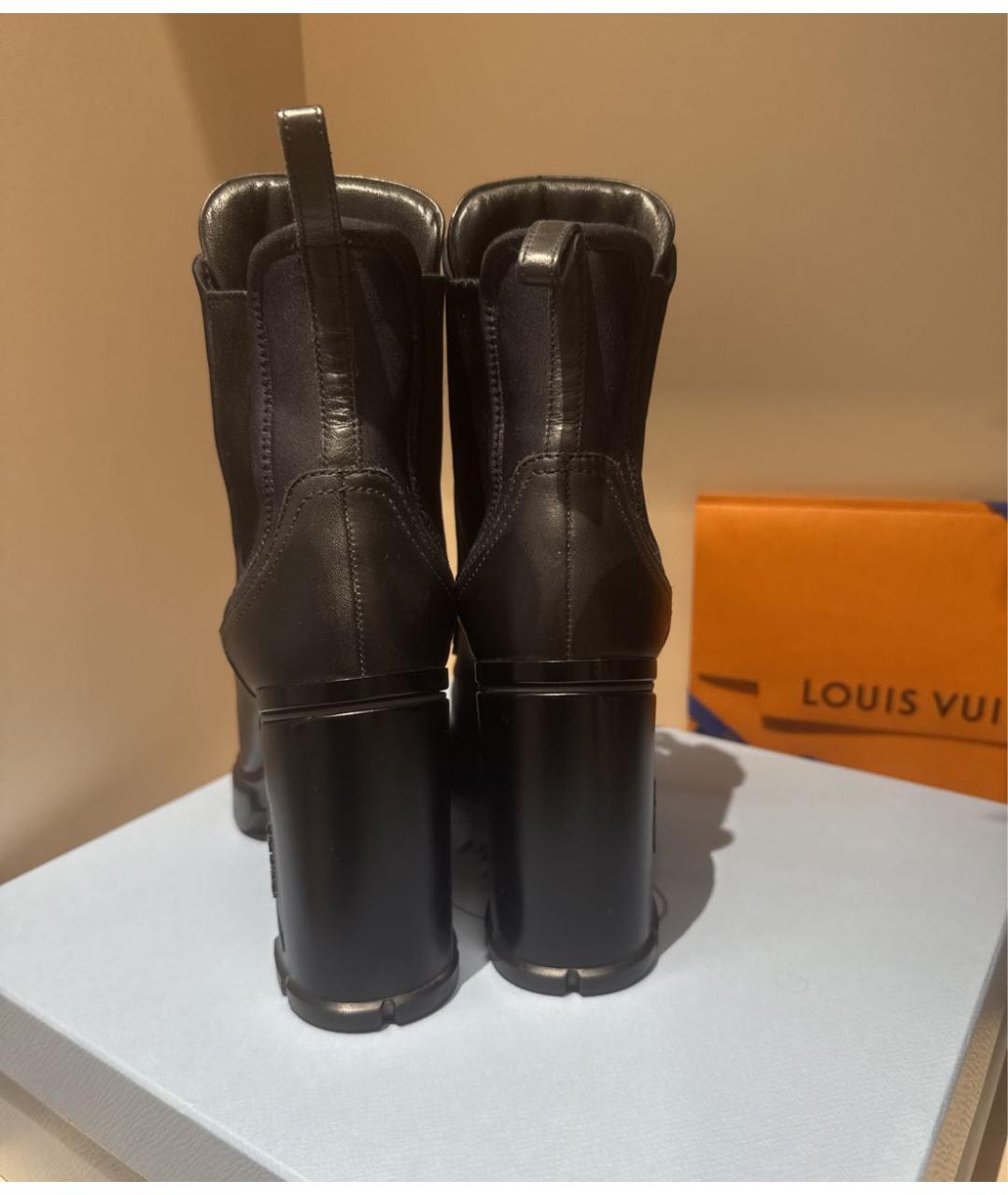 PRADA Черные кожаные ботильоны, фото 4