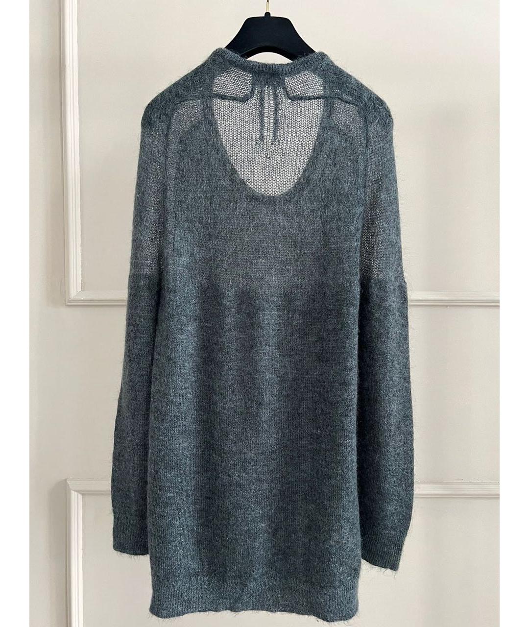 SAINT LAURENT Антрацитовый джемпер / свитер, фото 2