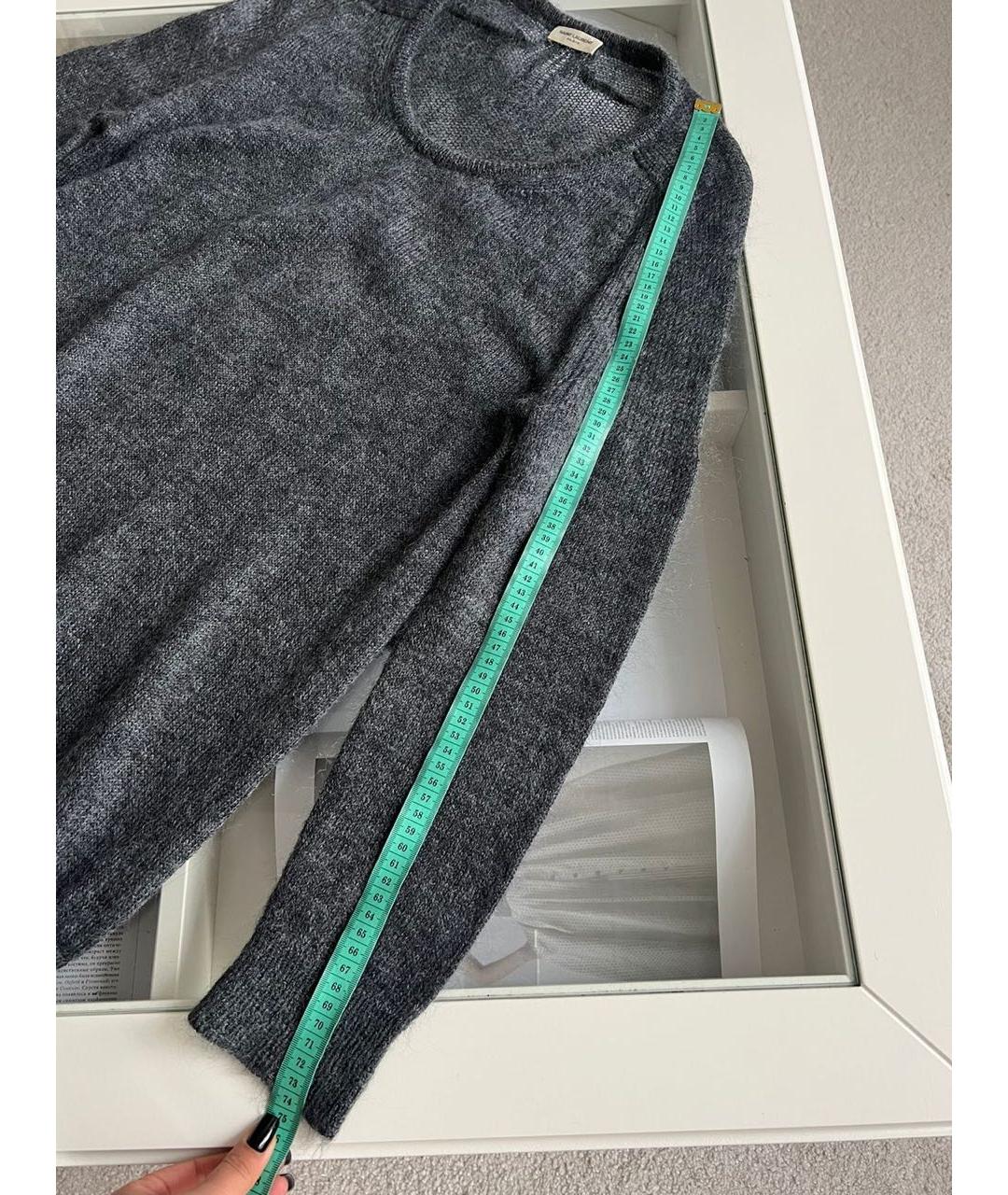 SAINT LAURENT Антрацитовый джемпер / свитер, фото 5