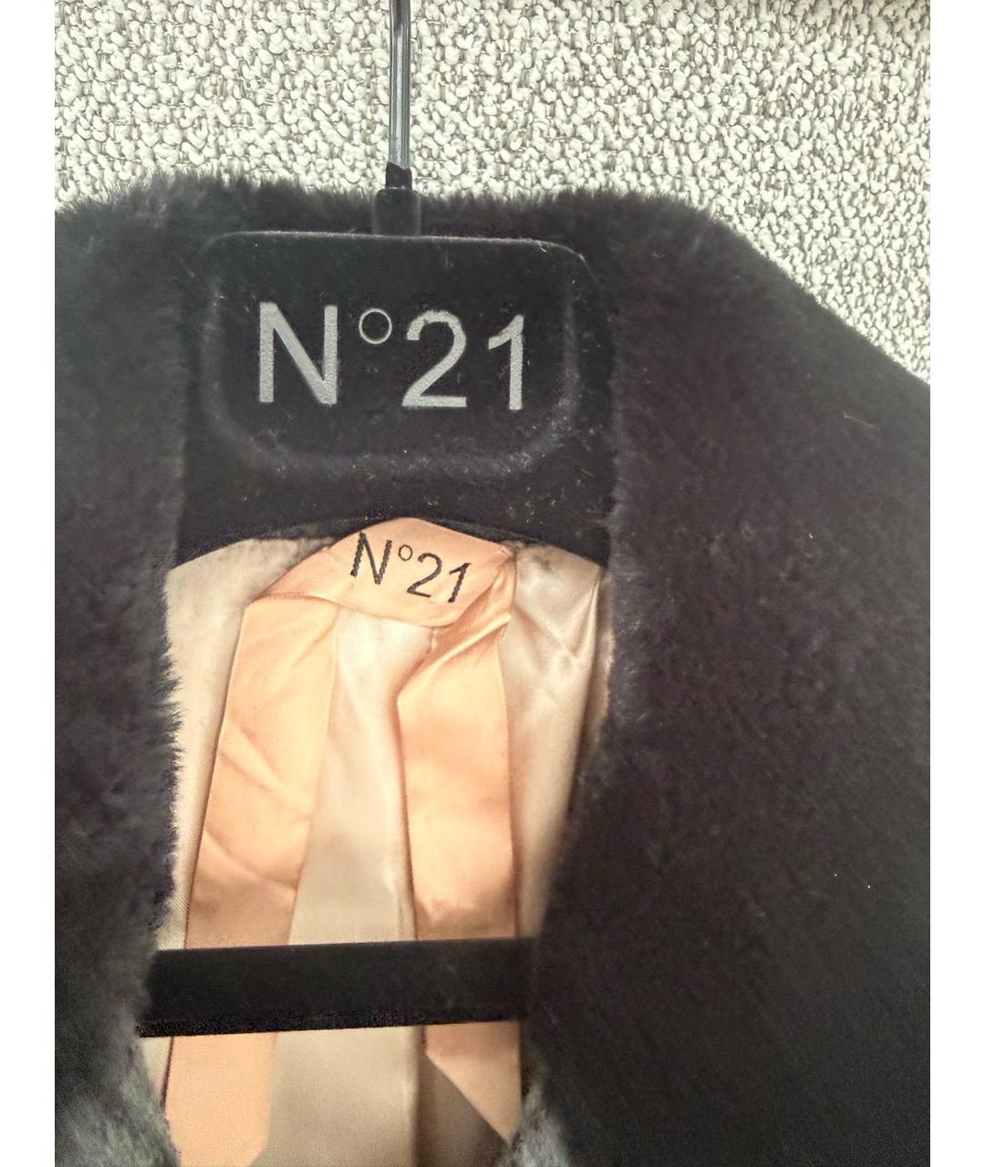 NO. 21 Черная шерстяная куртка, фото 3