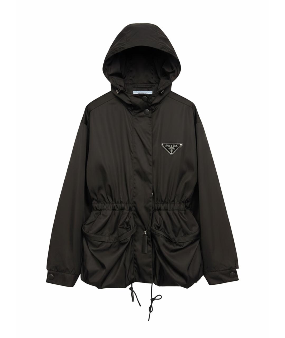 PRADA Черная синтетическая куртка, фото 1