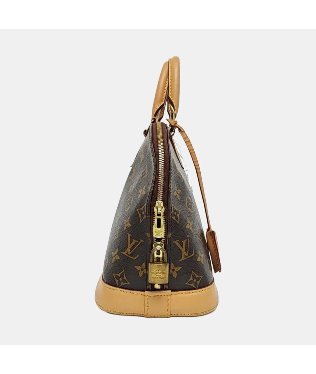 LOUIS VUITTON Коричневая сумка с короткими ручками, фото 3