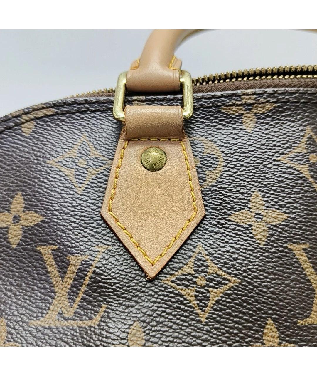 LOUIS VUITTON Коричневая сумка с короткими ручками, фото 7