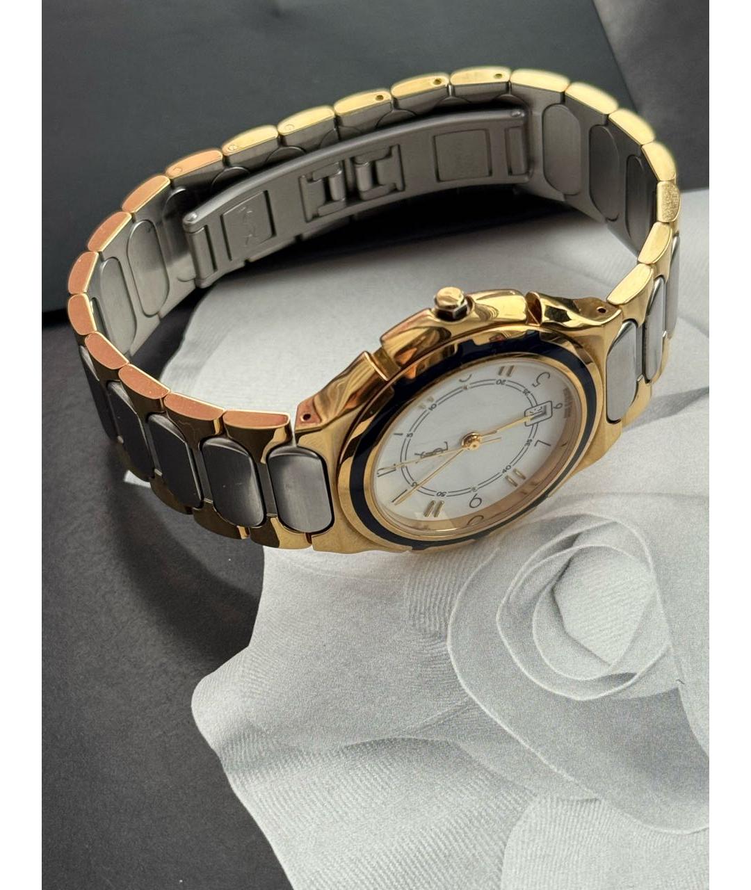 SAINT LAURENT Золотые позолоченные часы, фото 4