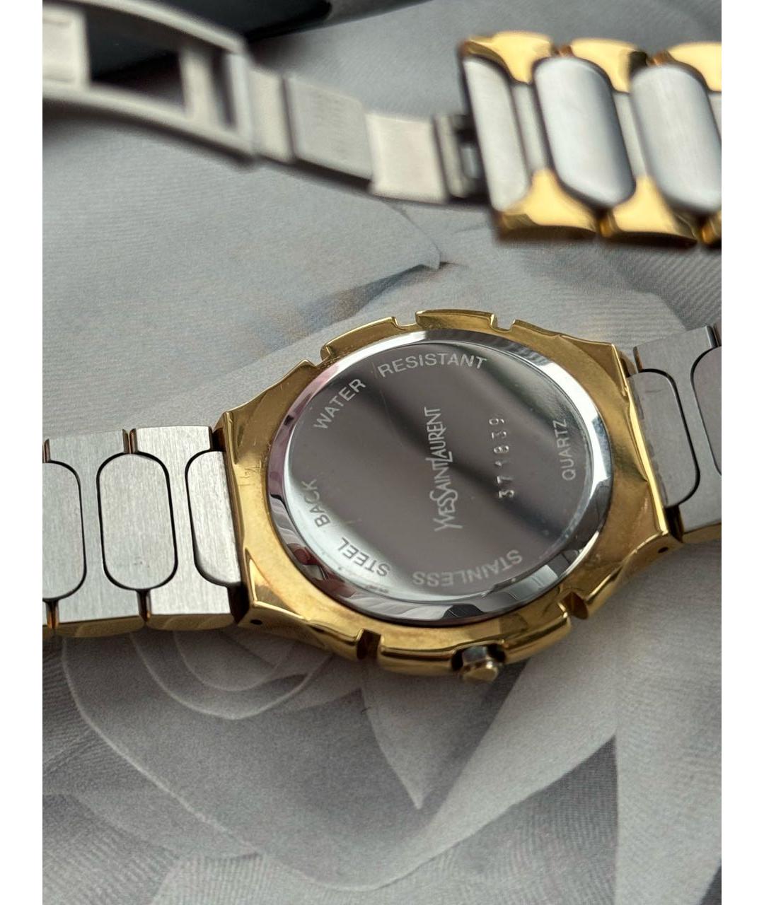 SAINT LAURENT Золотые позолоченные часы, фото 6