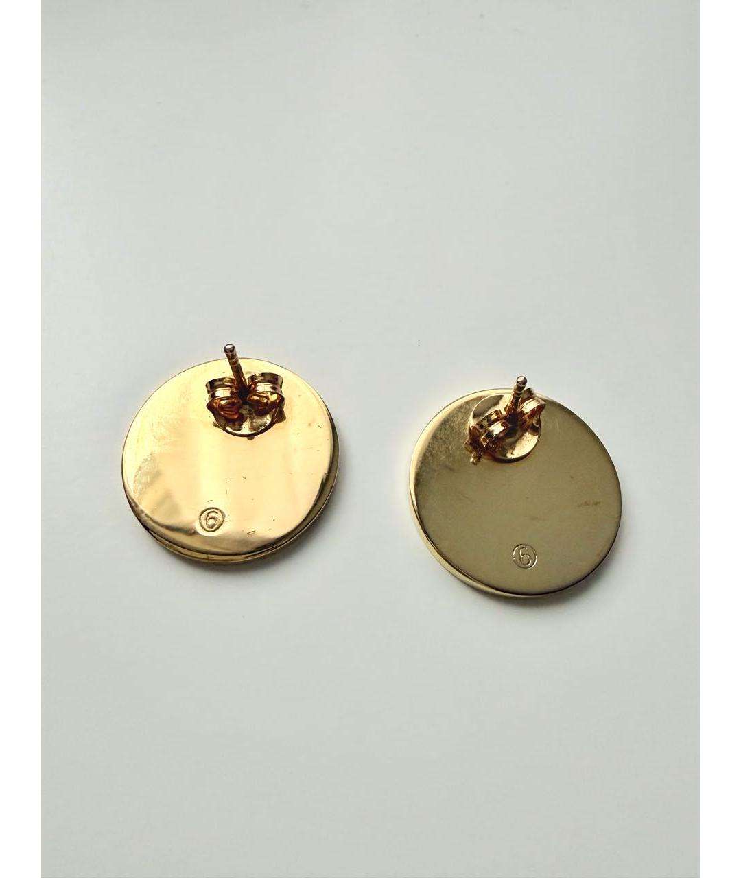 MM6 MAISON MARGIELA Золотые латунные серьги, фото 2