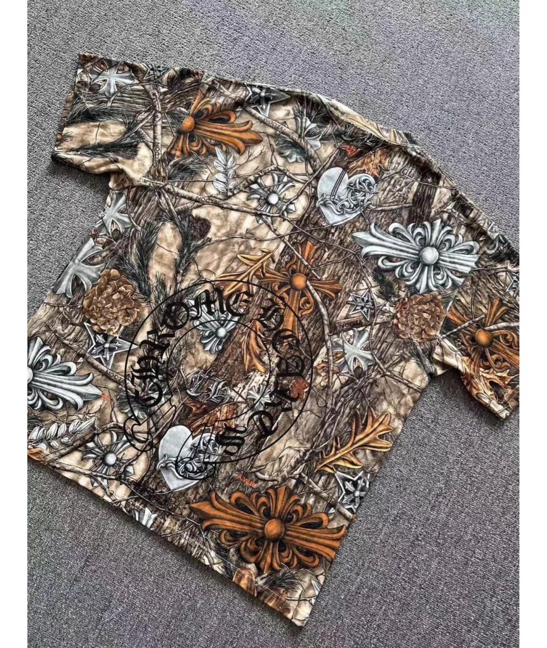 CHROME HEARTS Мульти хлопковая футболка, фото 4