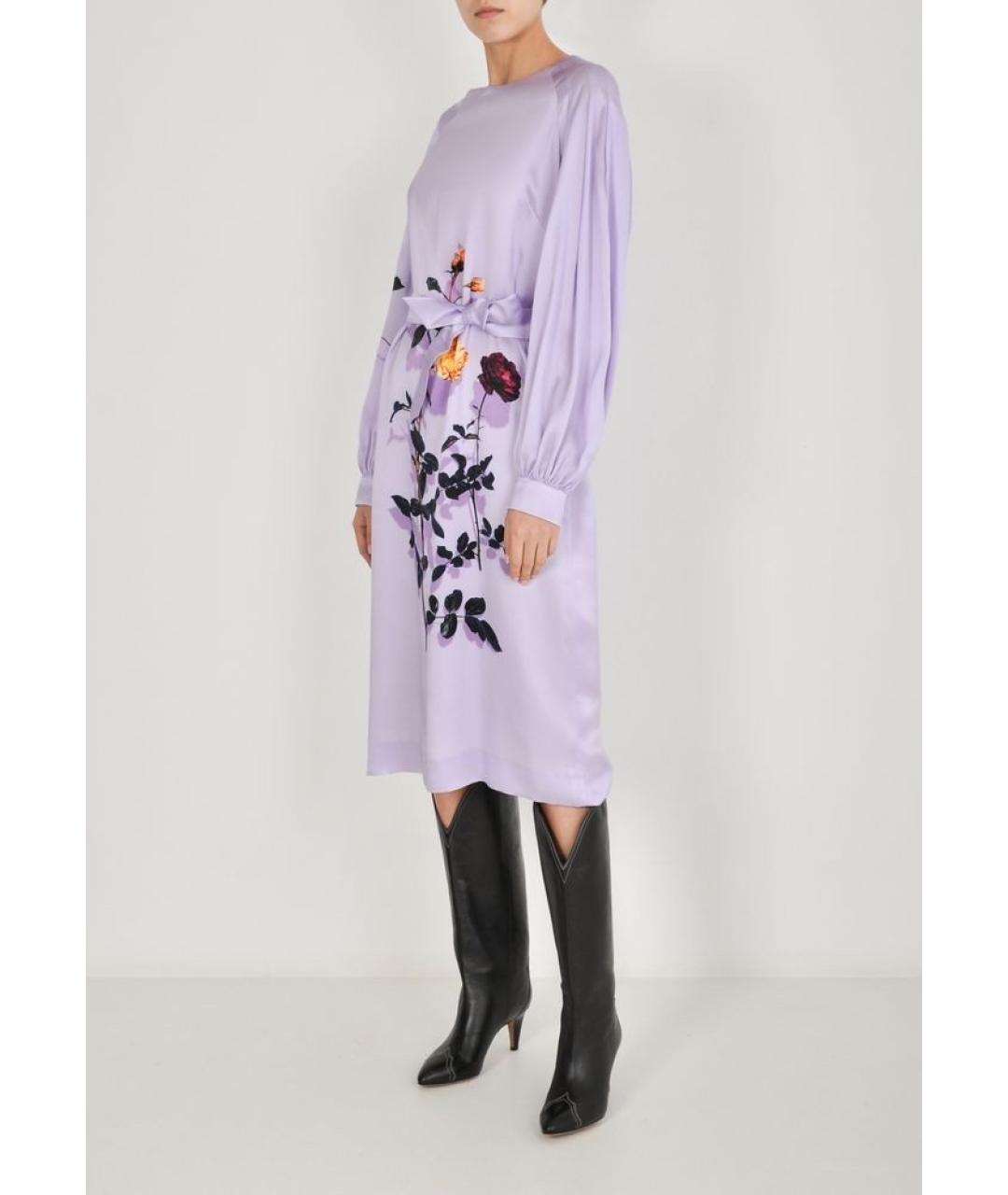 DRIES VAN NOTEN Мульти шелковое коктейльное платье, фото 3