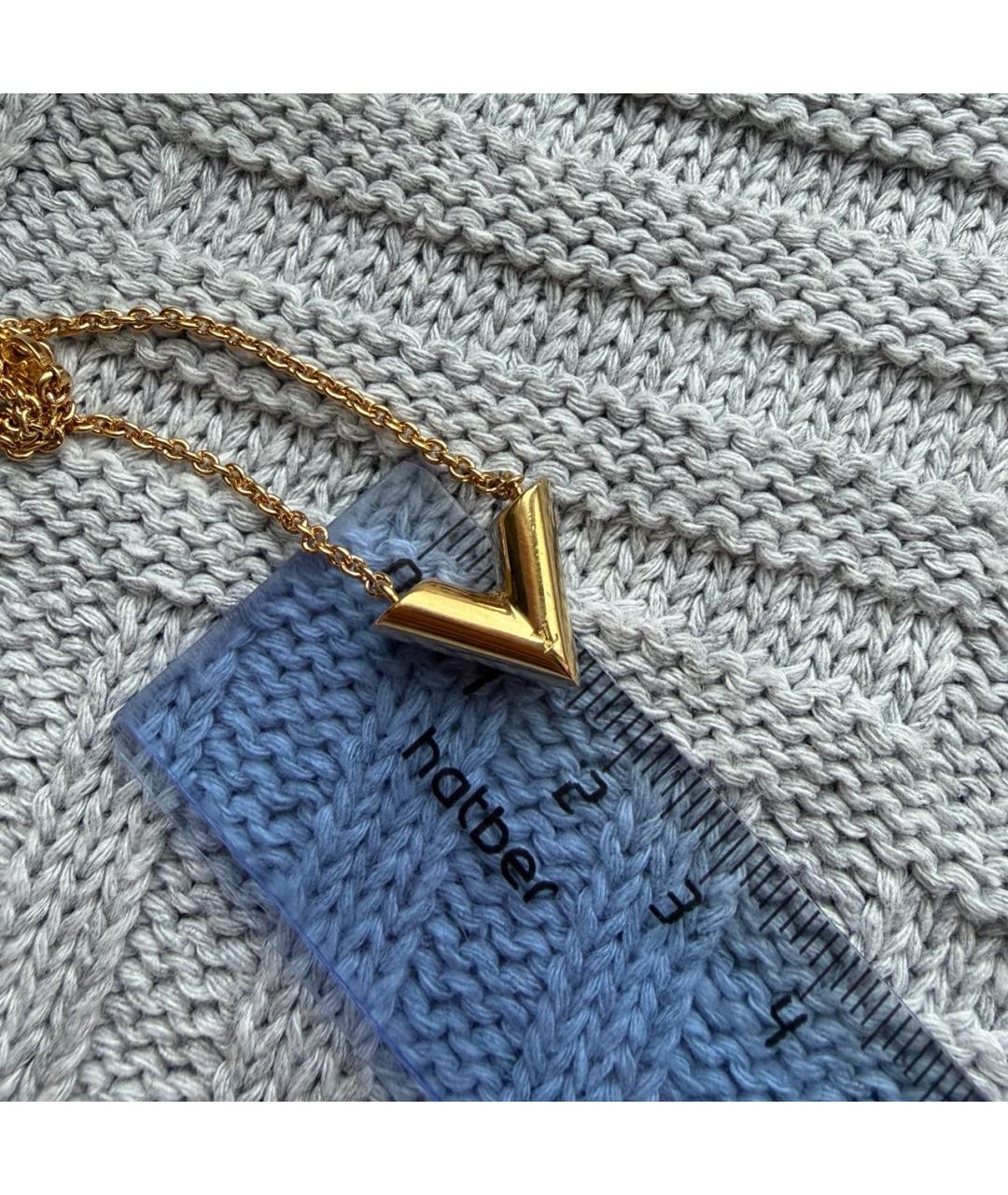 LOUIS VUITTON Золотое колье, фото 7