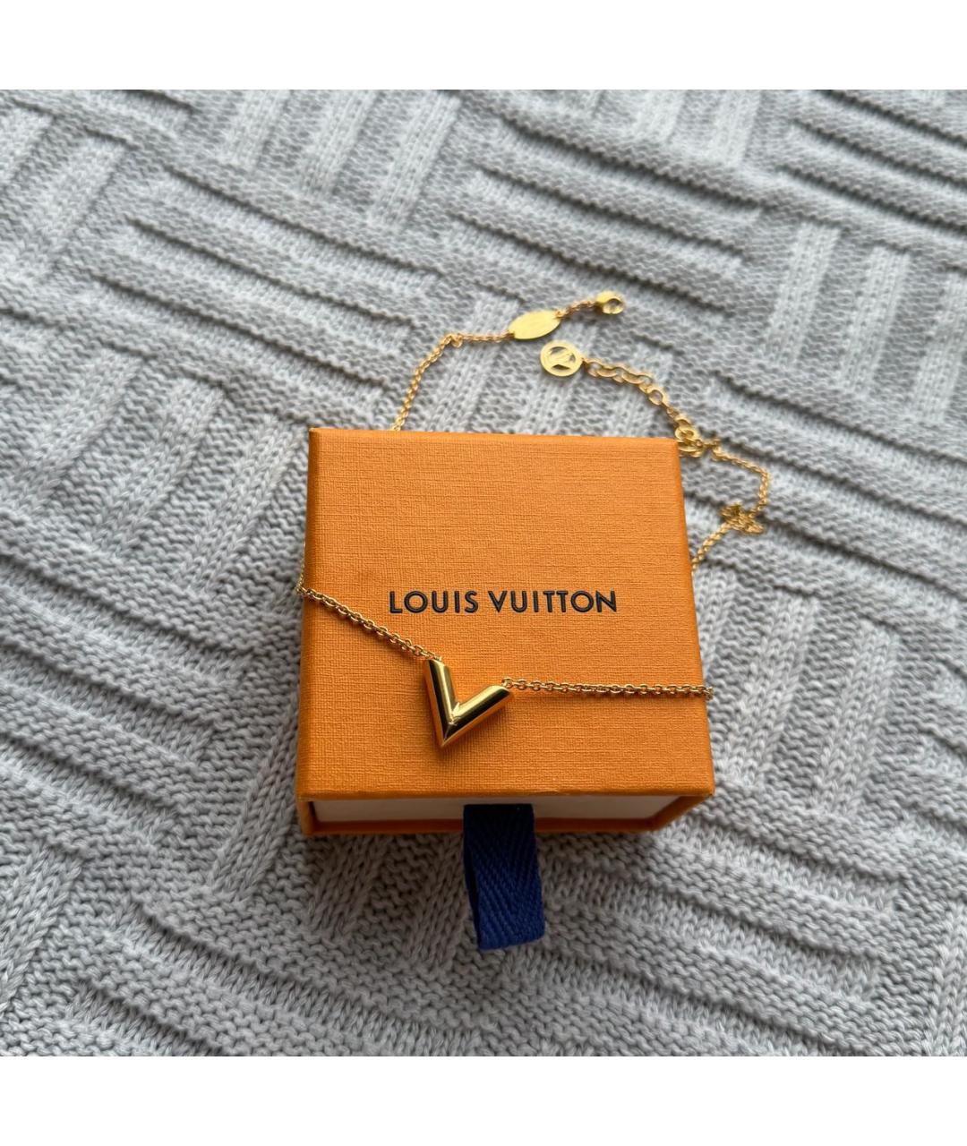 LOUIS VUITTON Золотое колье, фото 2