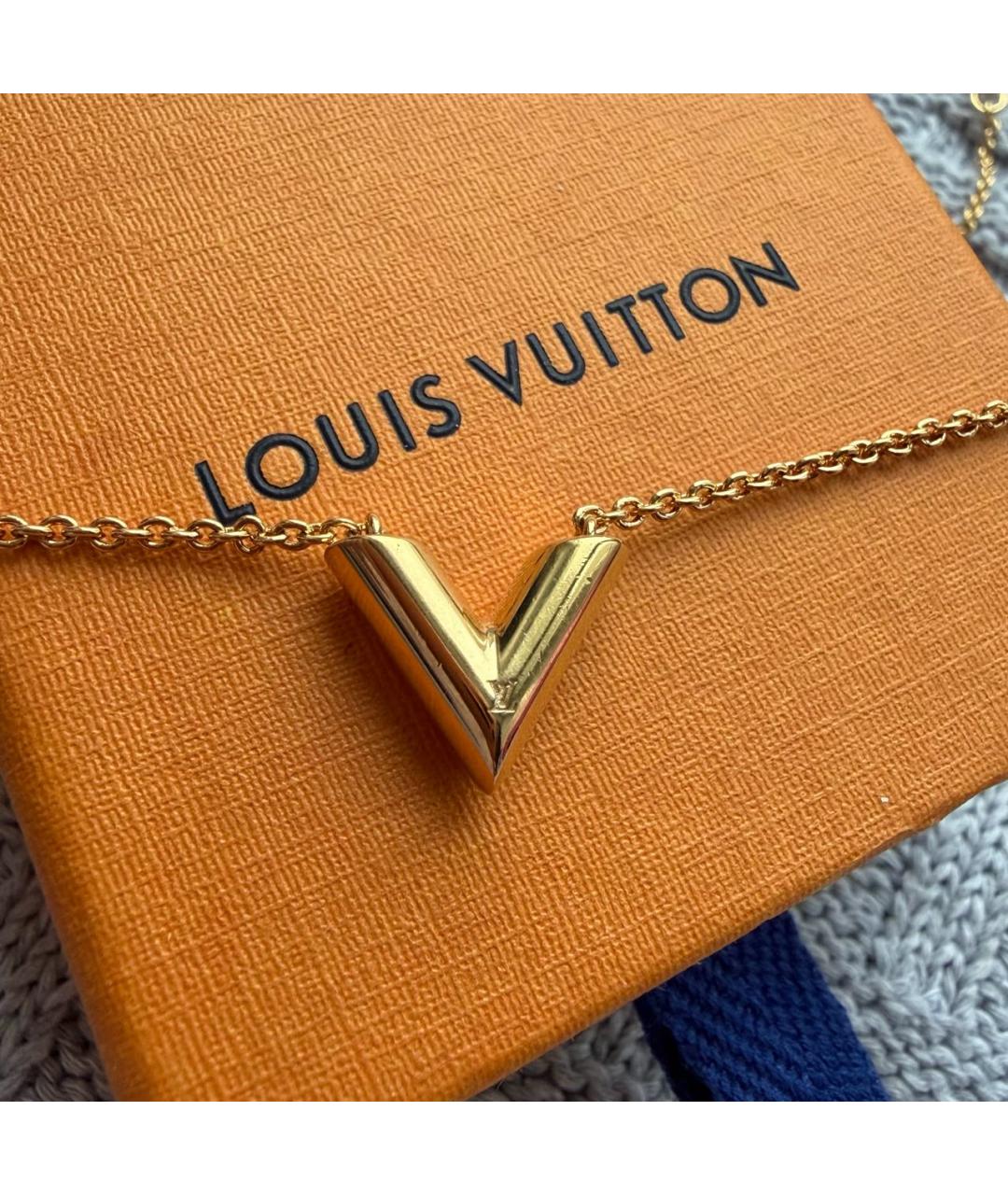 LOUIS VUITTON Золотое колье, фото 3