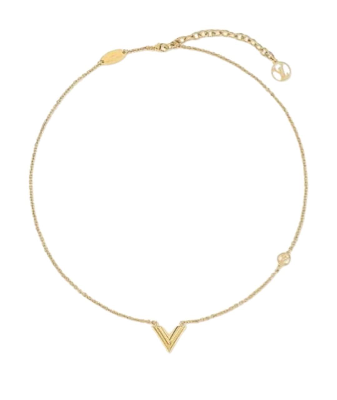LOUIS VUITTON Золотое колье, фото 1