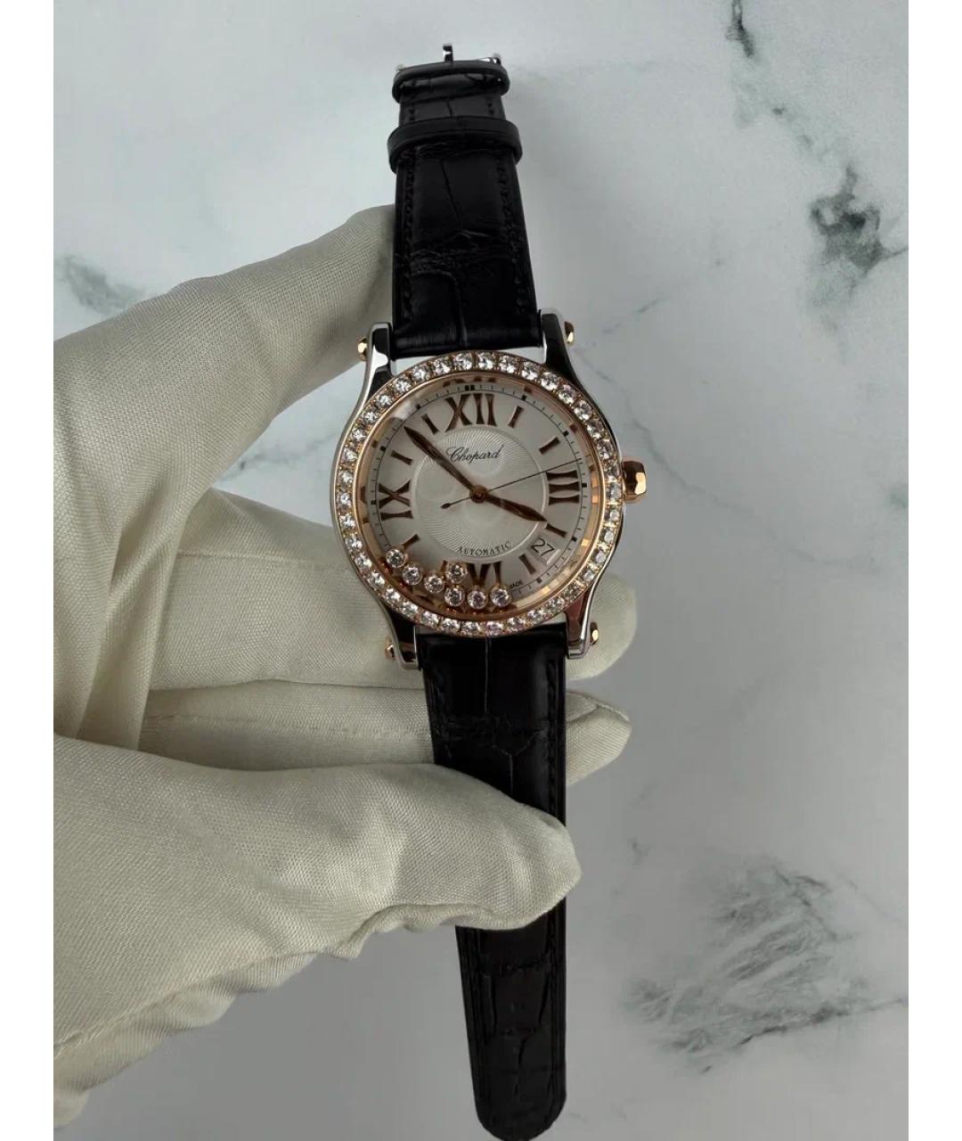 CHOPARD Бежевые часы из розового золота, фото 2