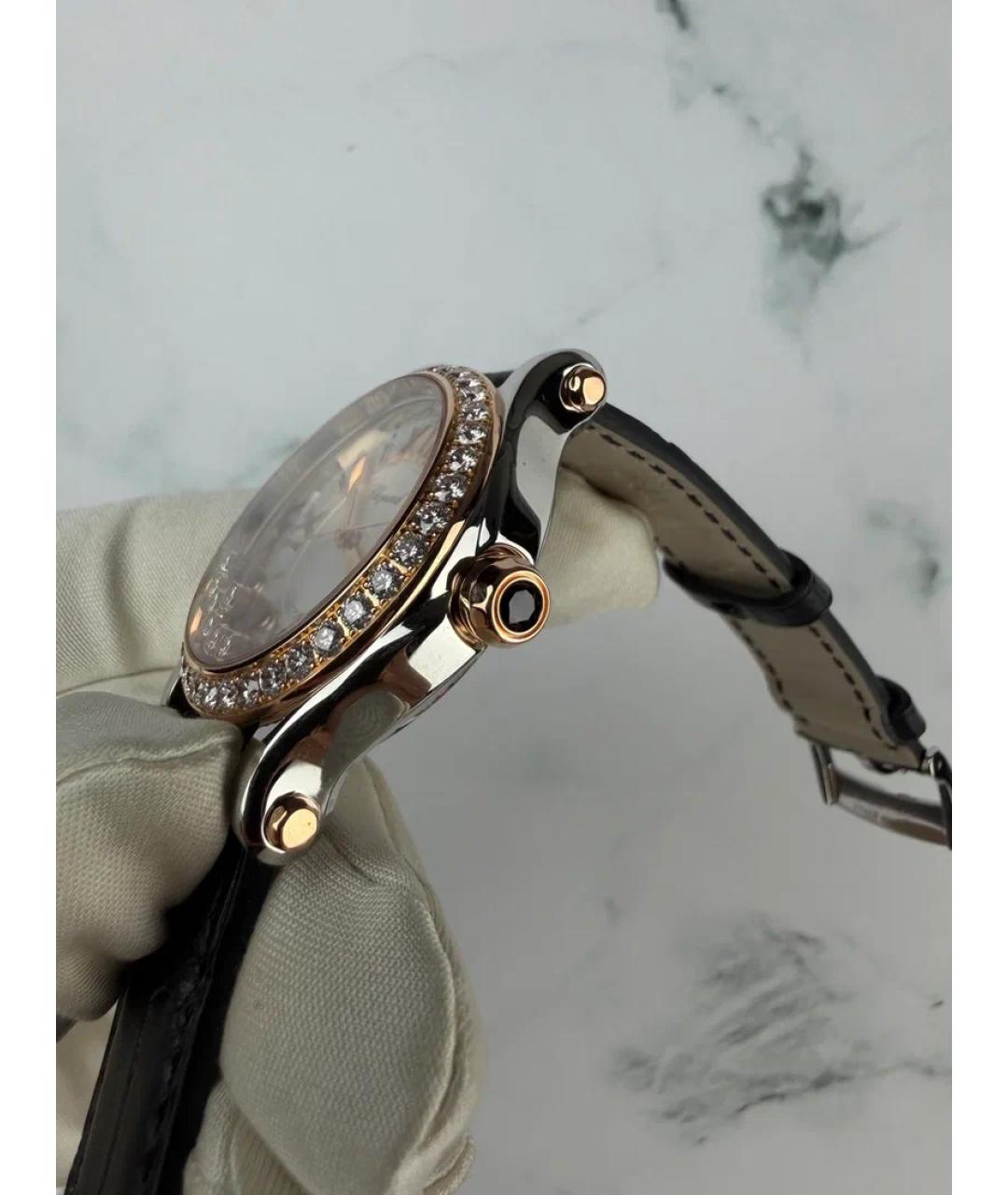 CHOPARD Бежевые часы из розового золота, фото 5