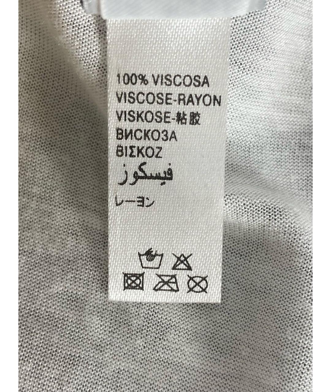 JOHN GALLIANO Белая вискозная футболка, фото 7