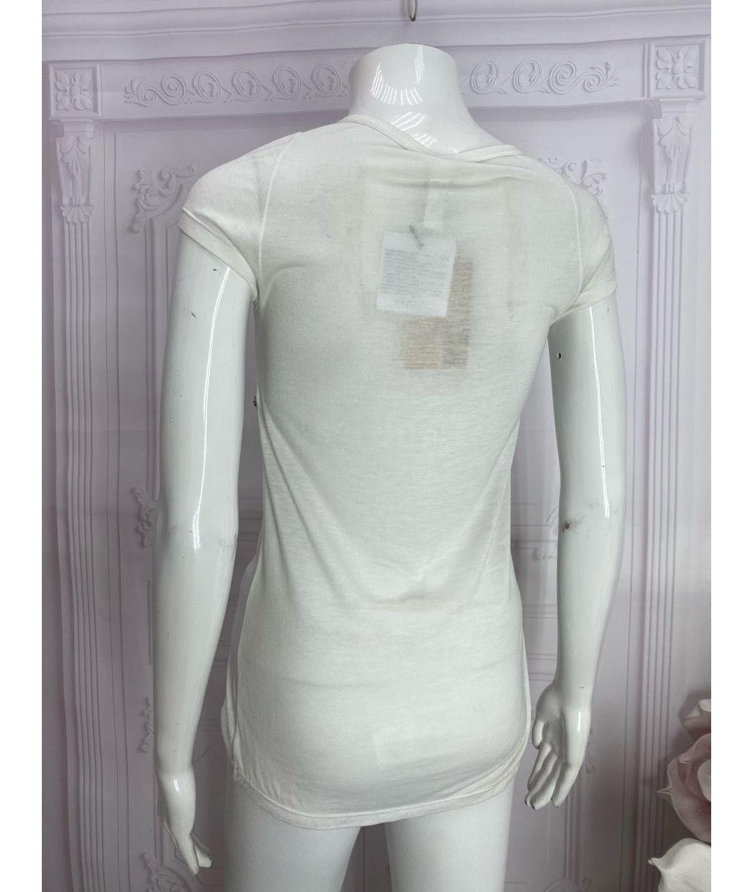 JOHN GALLIANO Белая вискозная футболка, фото 8