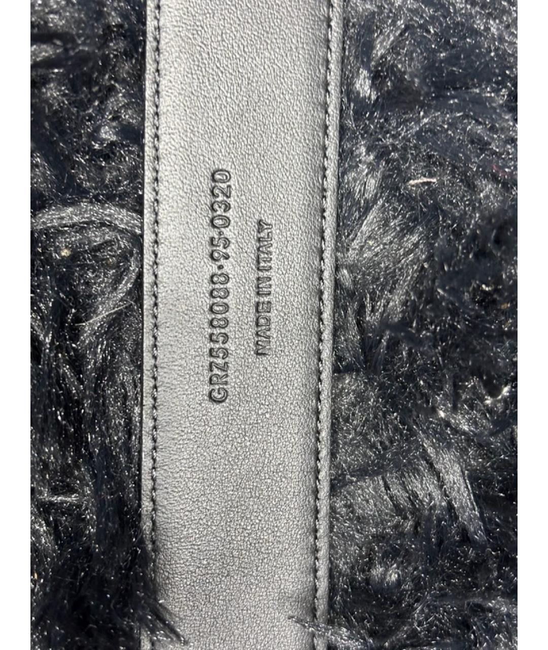 SAINT LAURENT Черный кожаный ремень, фото 3