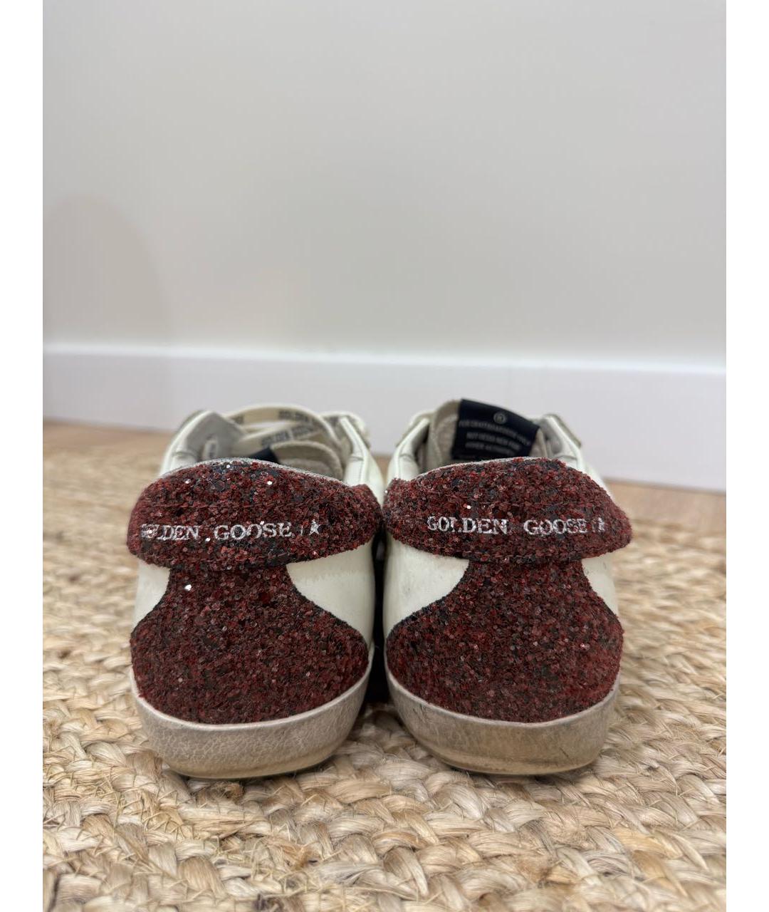 GOLDEN GOOSE DELUXE BRAND Белые кожаные кеды, фото 3