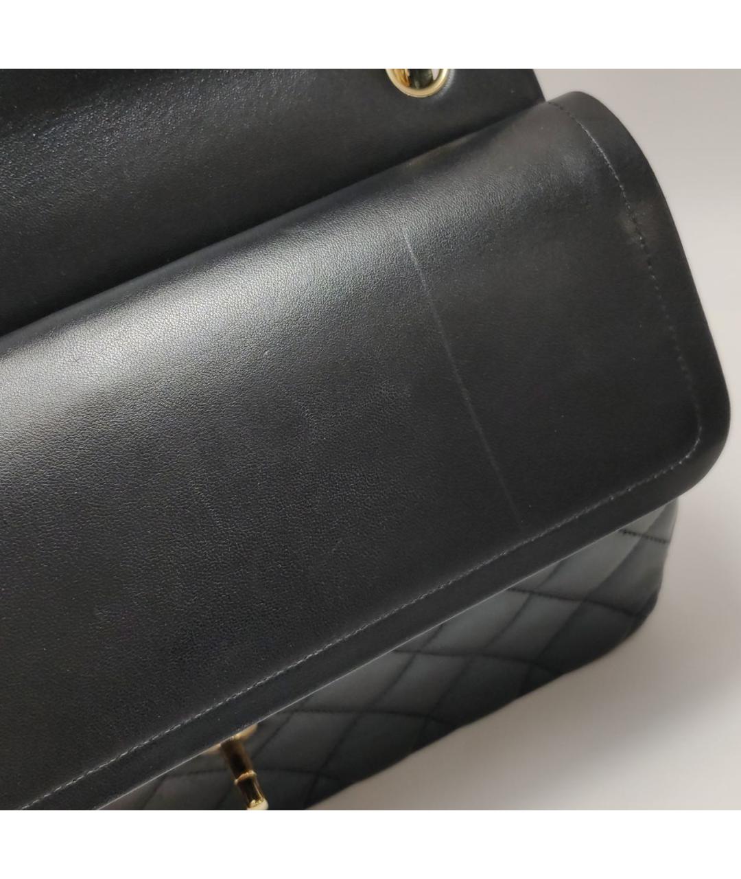 CHANEL Черная кожаная сумка через плечо, фото 8