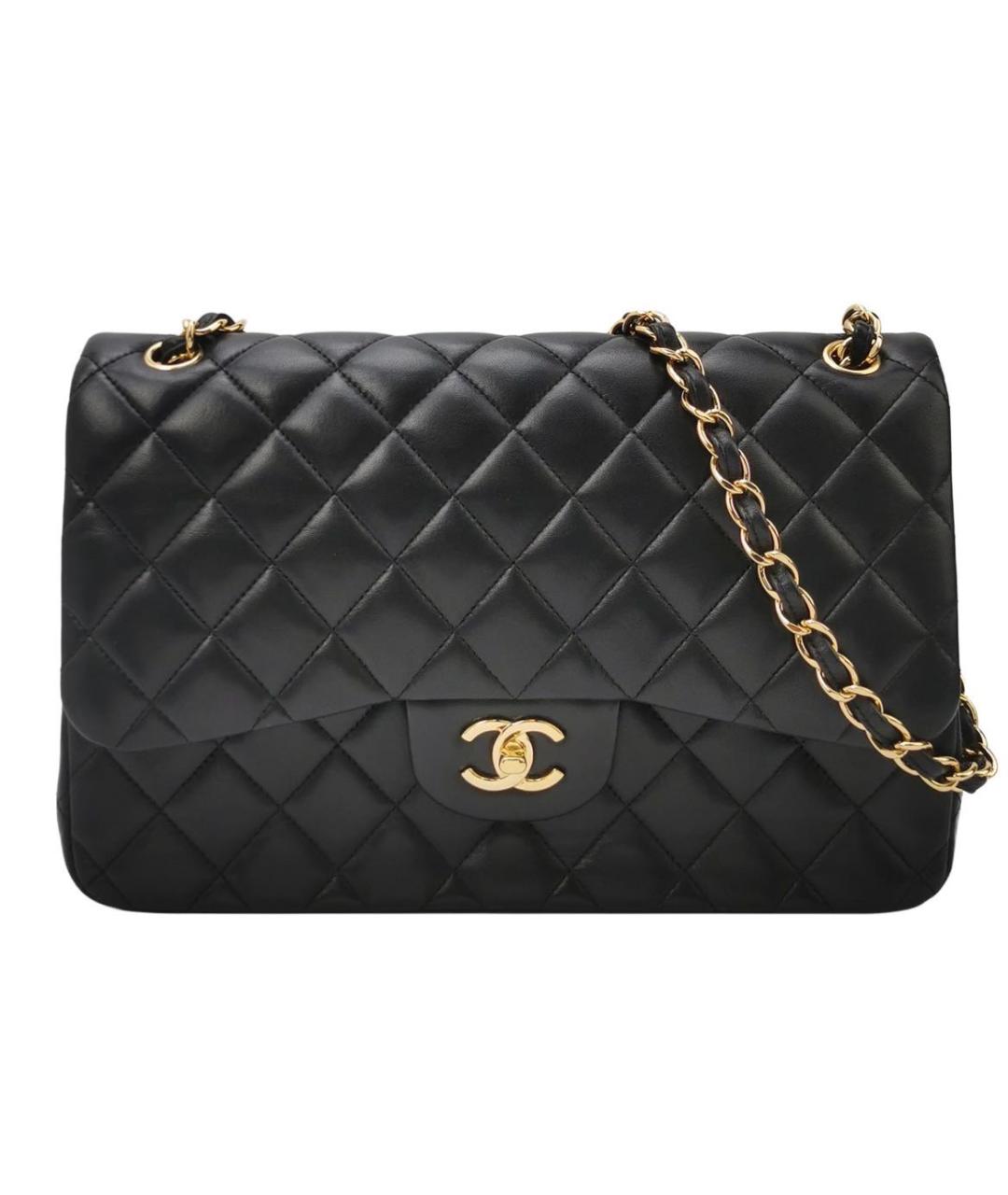 CHANEL Черная кожаная сумка через плечо, фото 9