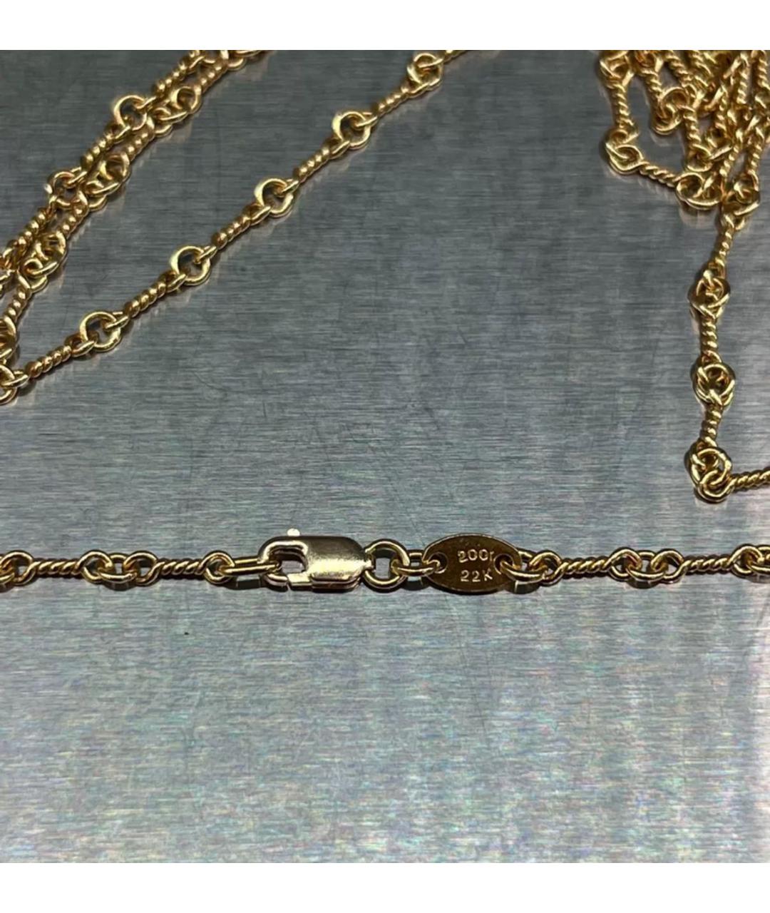 CHROME HEARTS Золотая цепочка/подвеска из желтого золота, фото 3