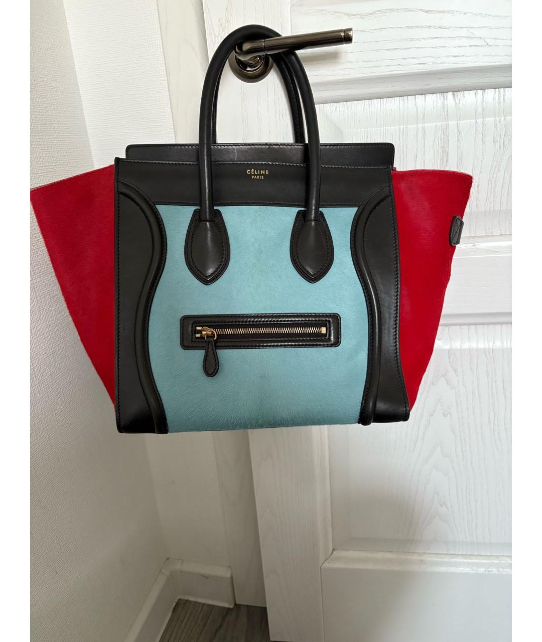 CELINE Мульти меховая сумка тоут, фото 6