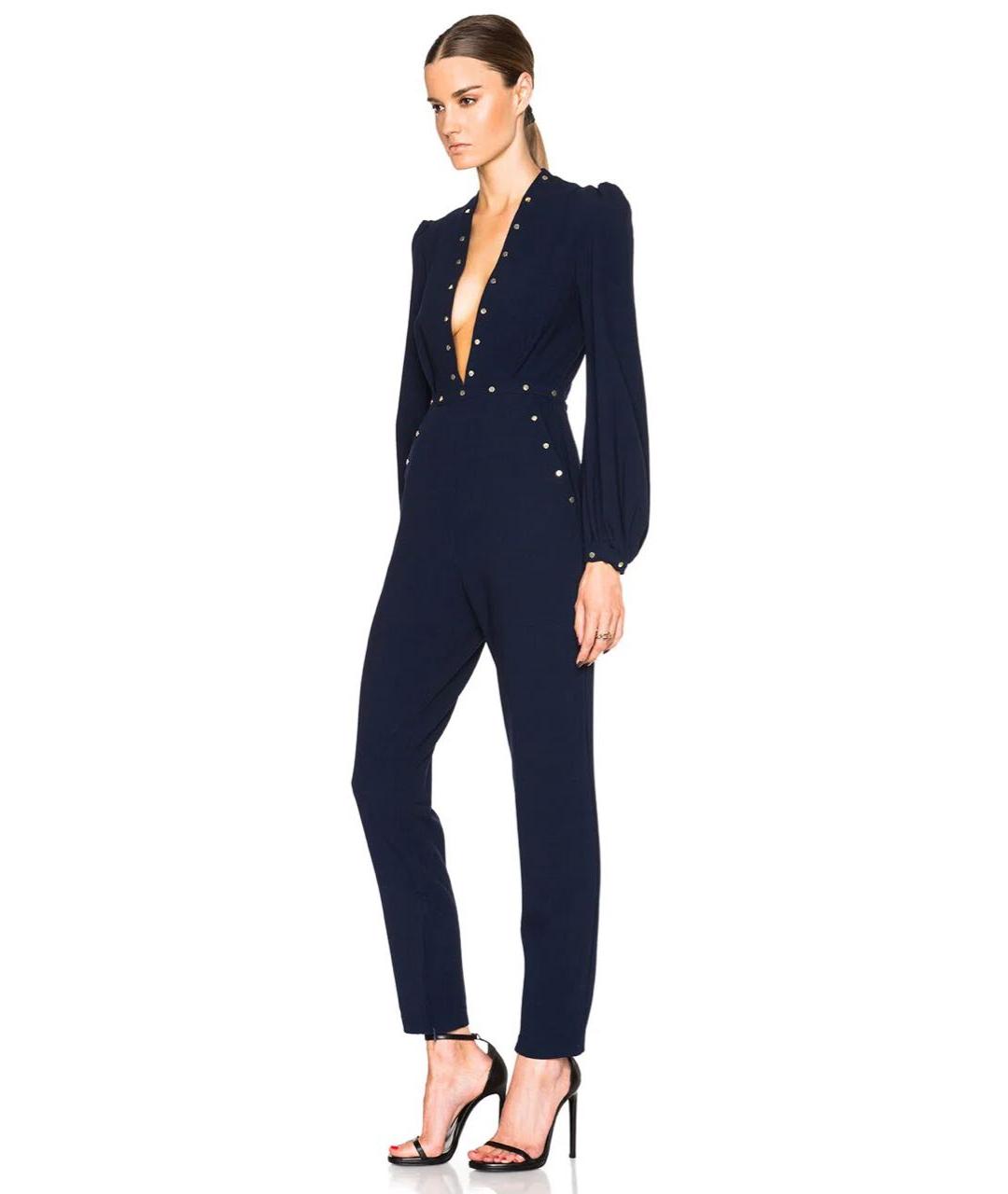 ZIMMERMANN Темно-синий шерстяной комбинезон, фото 5