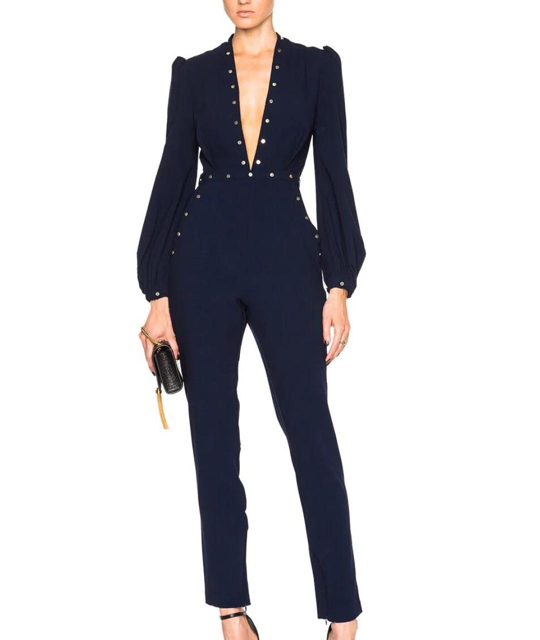 ZIMMERMANN Темно-синий шерстяной комбинезон, фото 9