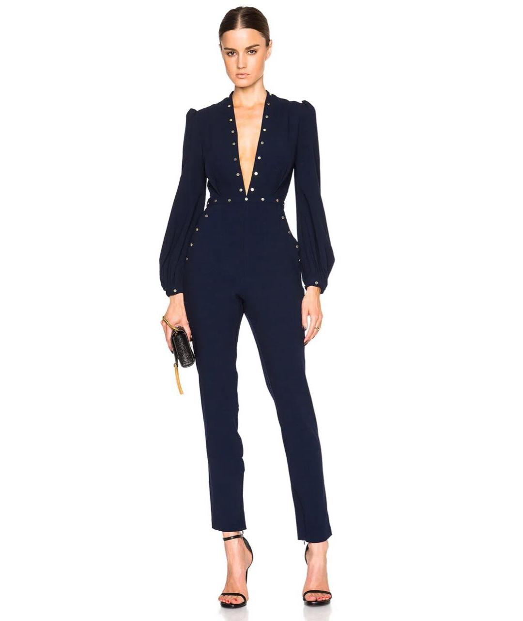 ZIMMERMANN Темно-синий шерстяной комбинезон, фото 6