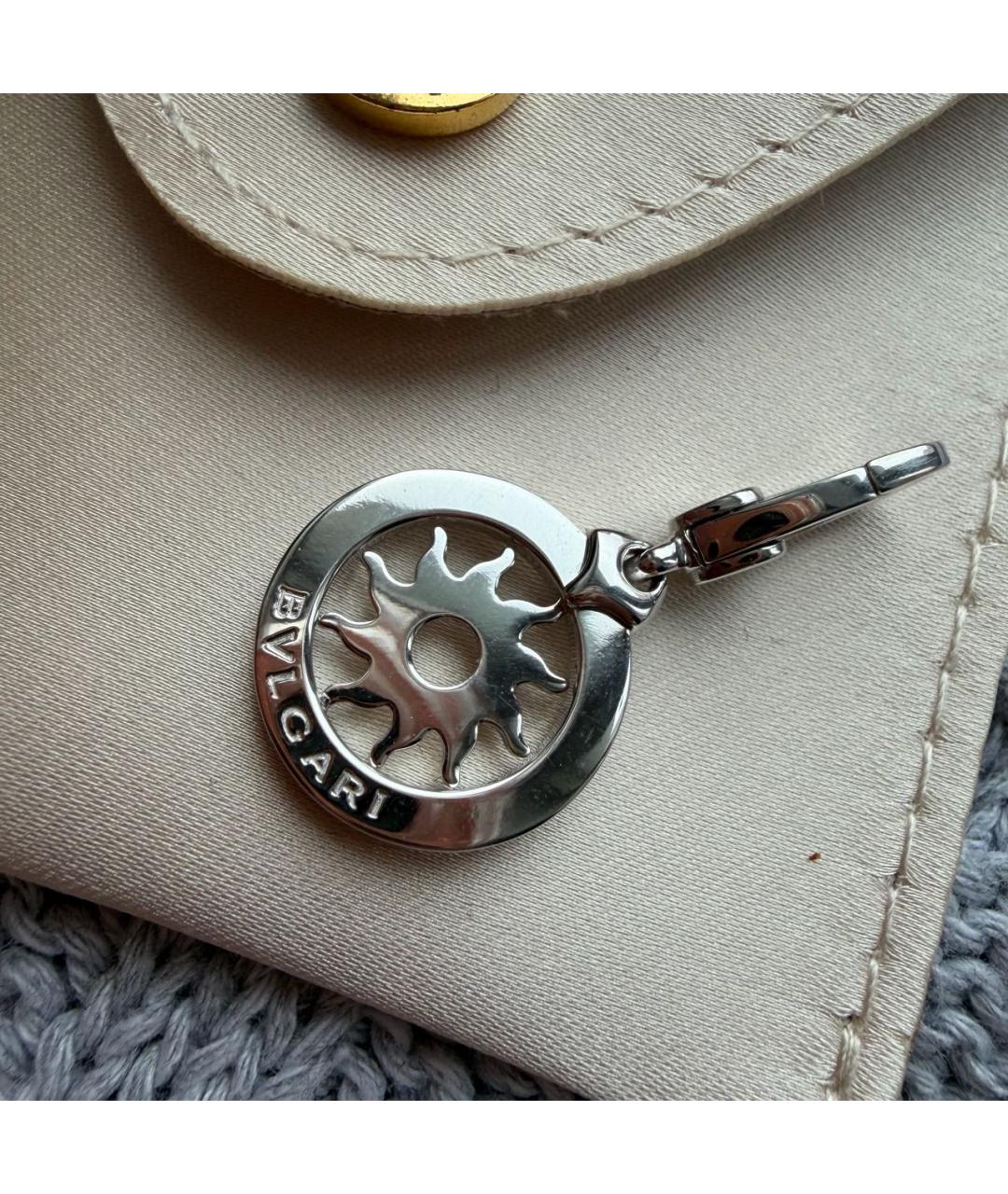 BVLGARI Серая подвеска из белого золота, фото 3