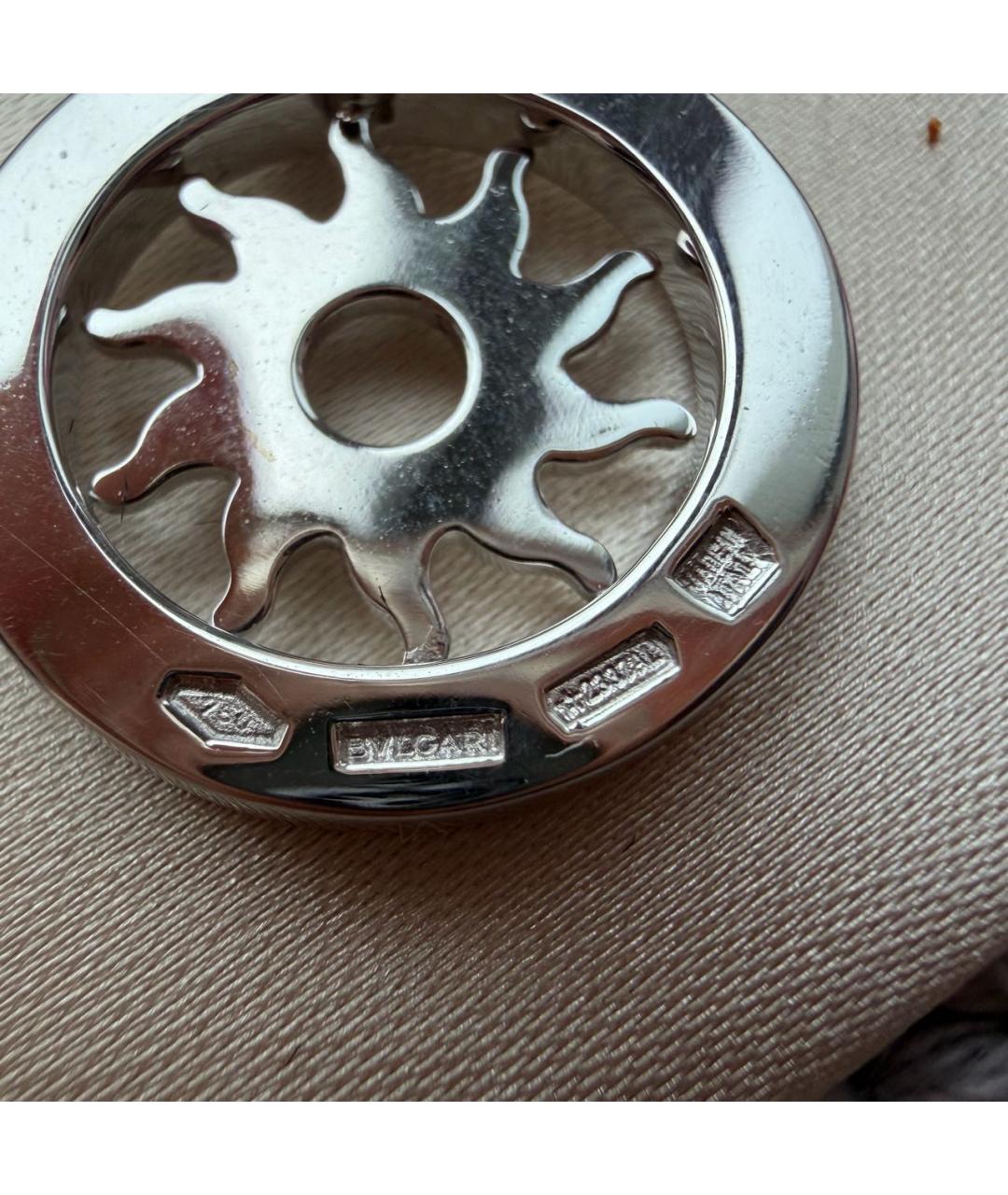 BVLGARI Серая подвеска из белого золота, фото 5