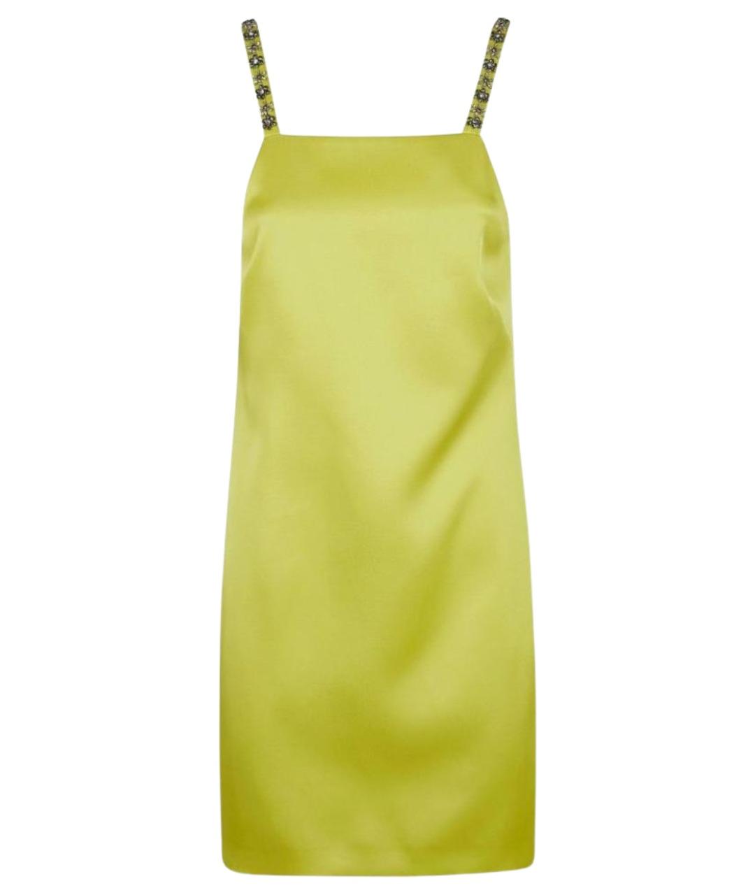 TWIN-SET Зеленые полиэстеровое коктейльное платье, фото 1