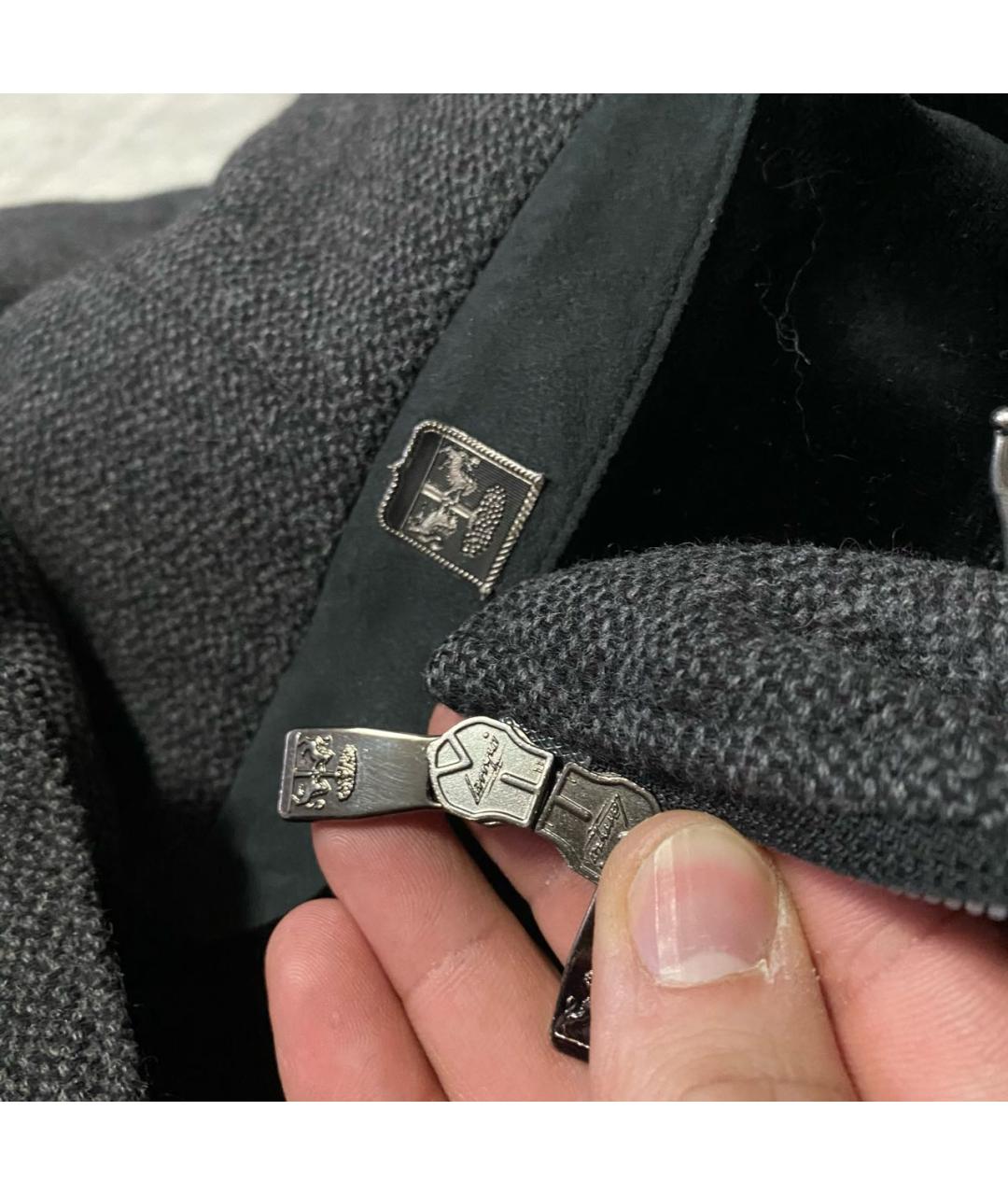CORNELIANI Антрацитовое шерстяное пальто, фото 7